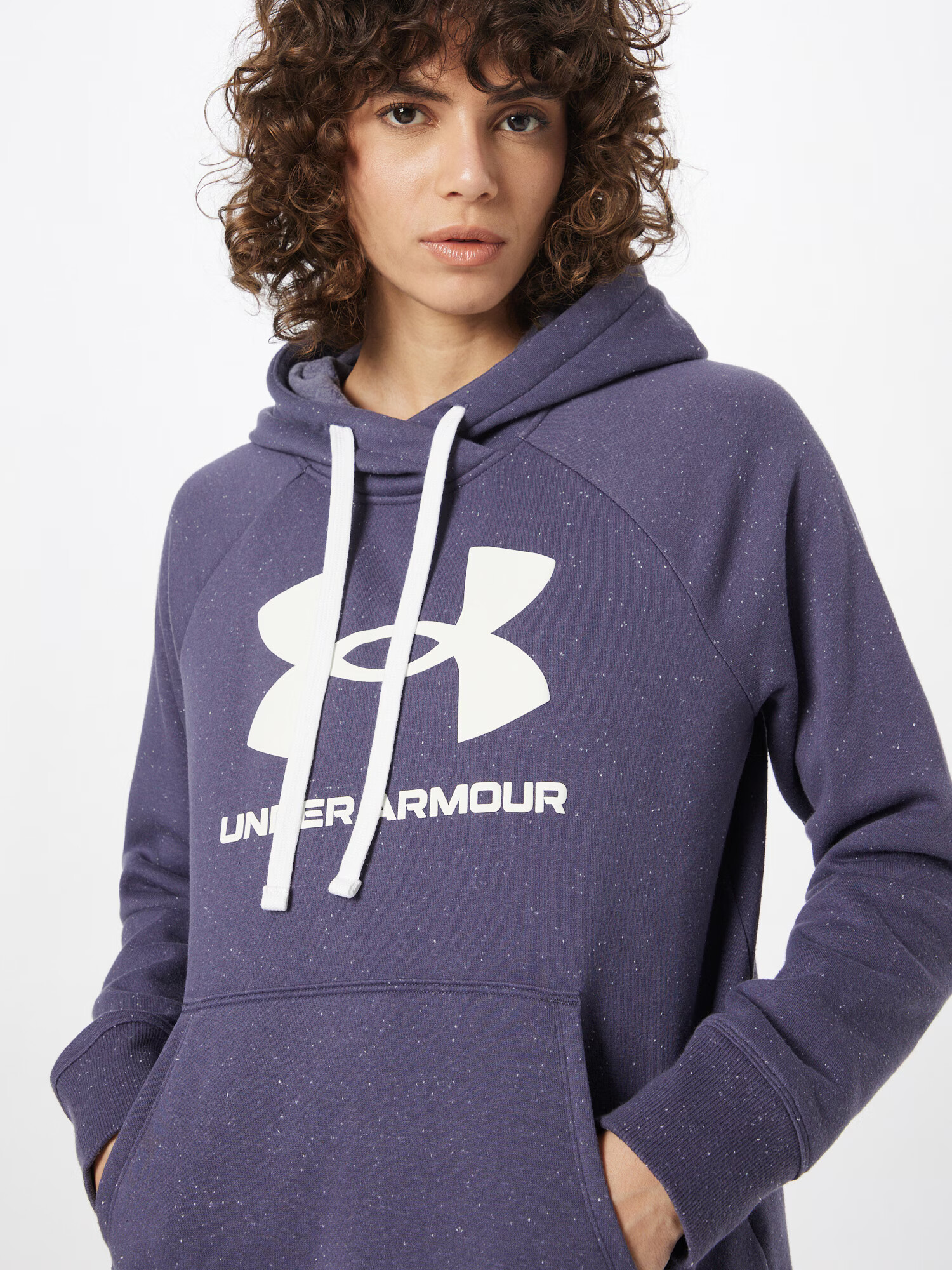 UNDER ARMOUR Hanorac sport gri închis / alb - Pled.ro