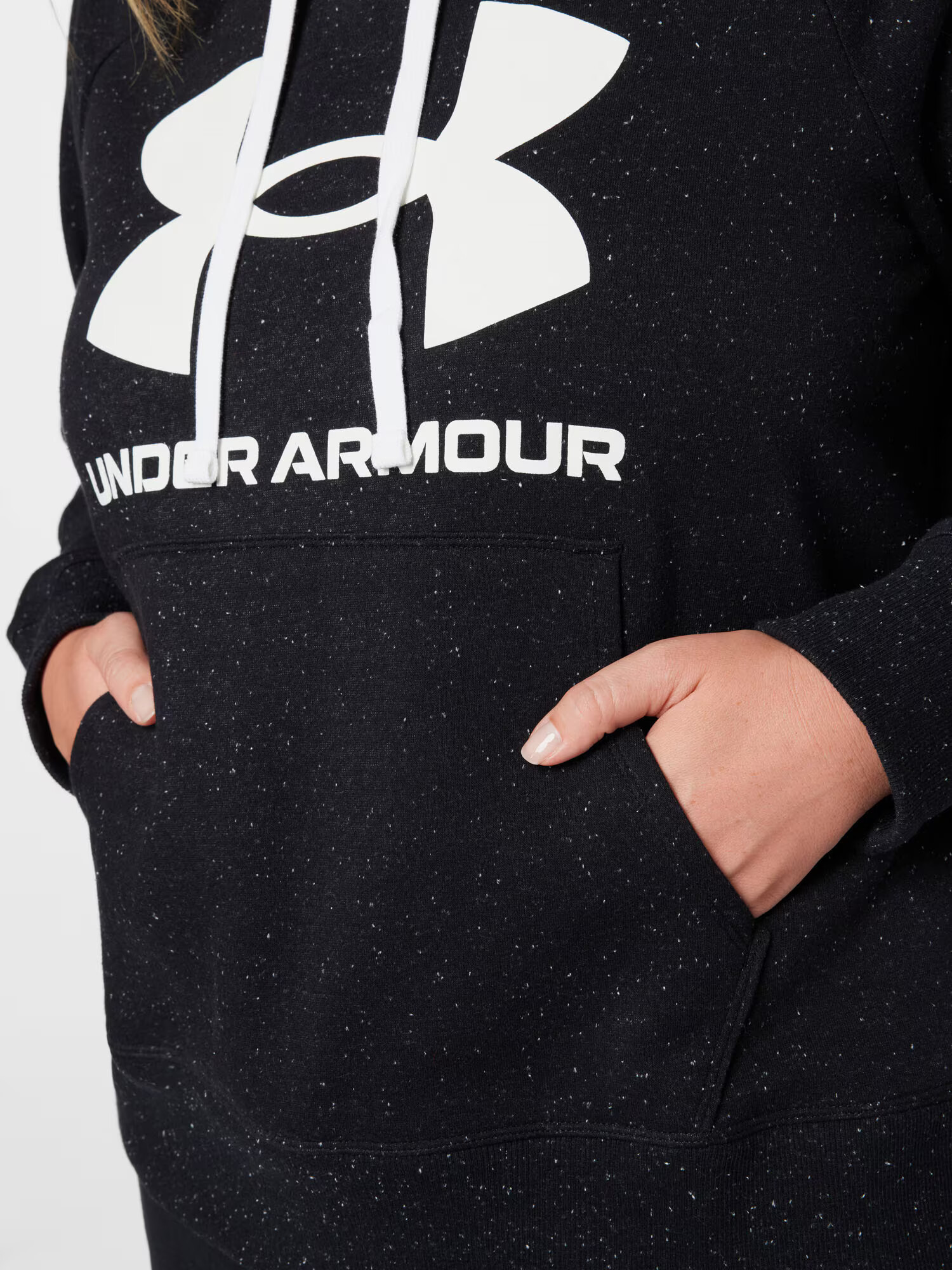 UNDER ARMOUR Hanorac sport negru / alb - Pled.ro