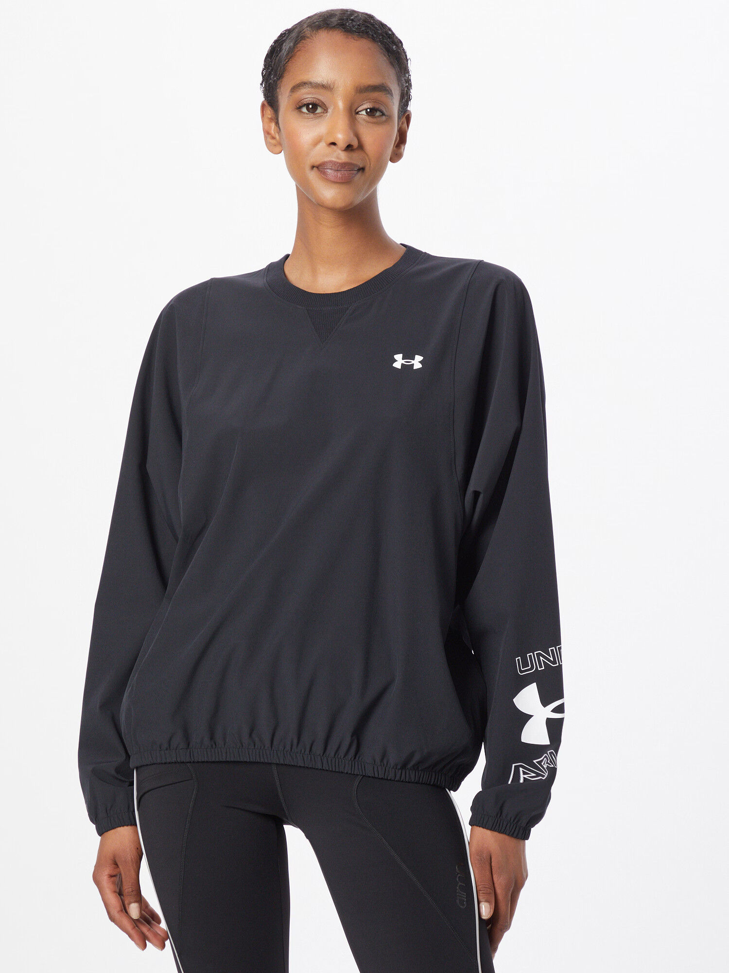 UNDER ARMOUR Hanorac sport negru / alb - Pled.ro