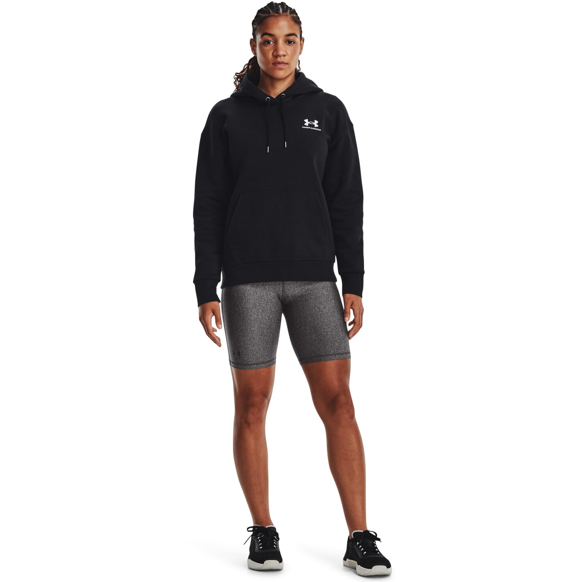 UNDER ARMOUR Hanorac sport negru / alb - Pled.ro