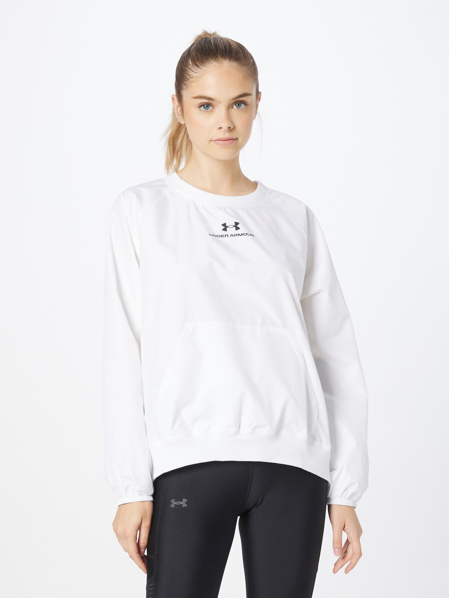 UNDER ARMOUR Hanorac sport negru / alb - Pled.ro