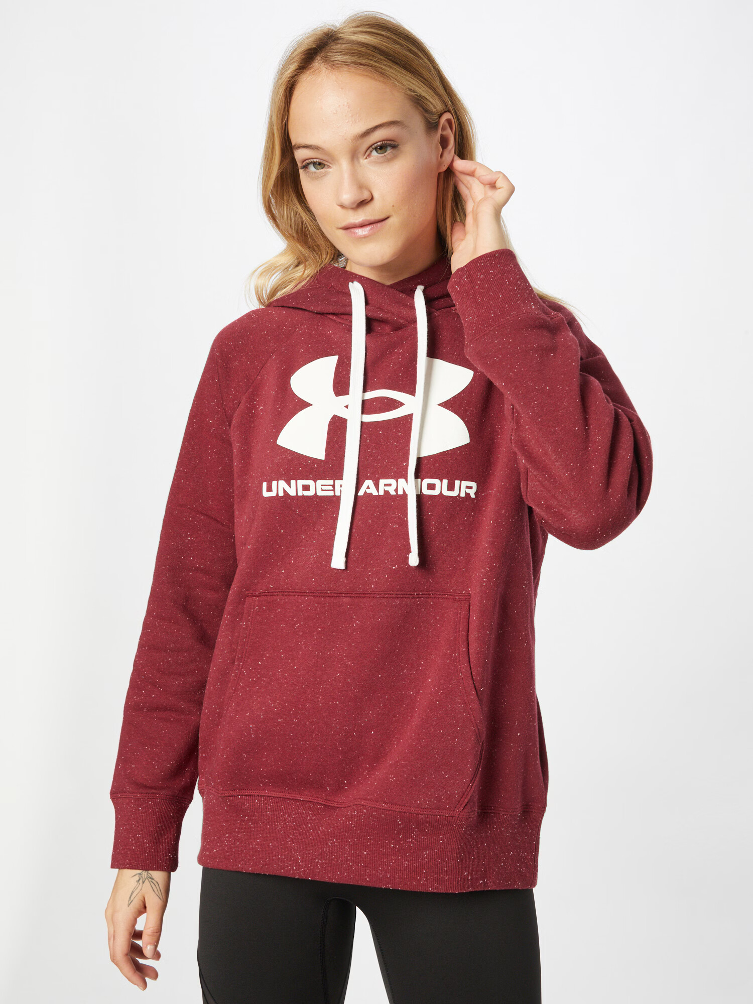 UNDER ARMOUR Hanorac sport roșu amestecat / alb - Pled.ro