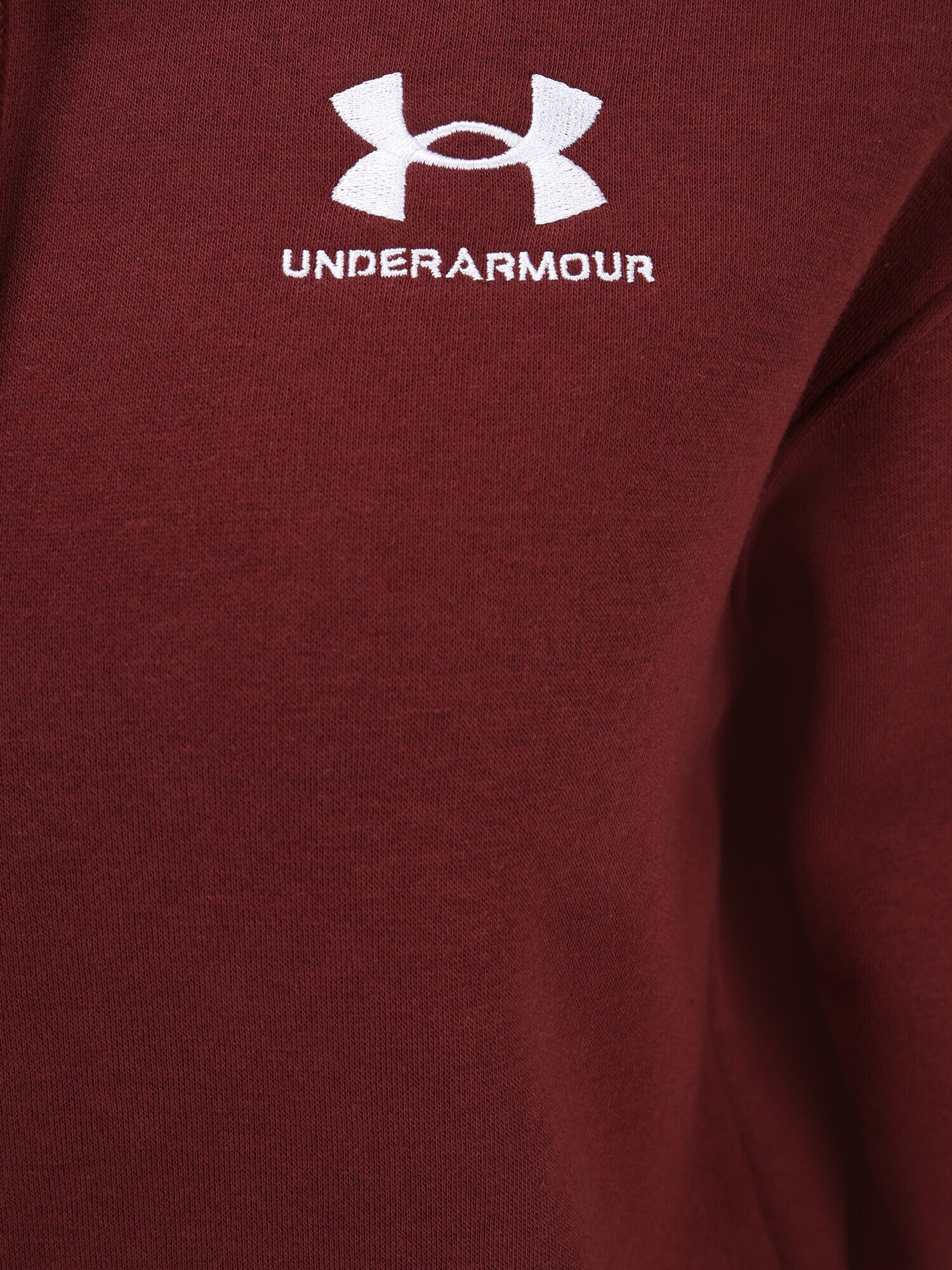 UNDER ARMOUR Hanorac sport roșu bordeaux / alb - Pled.ro