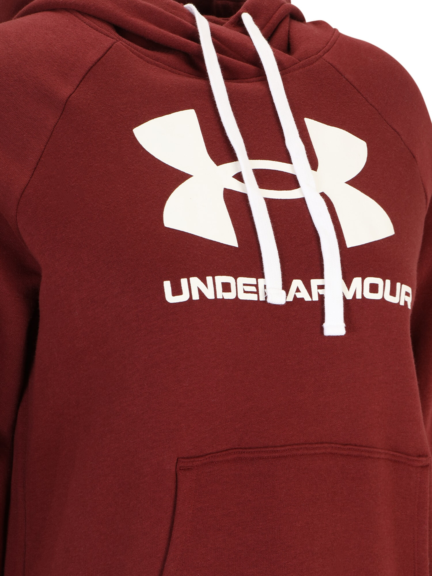 UNDER ARMOUR Hanorac sport roșu bordeaux / alb - Pled.ro