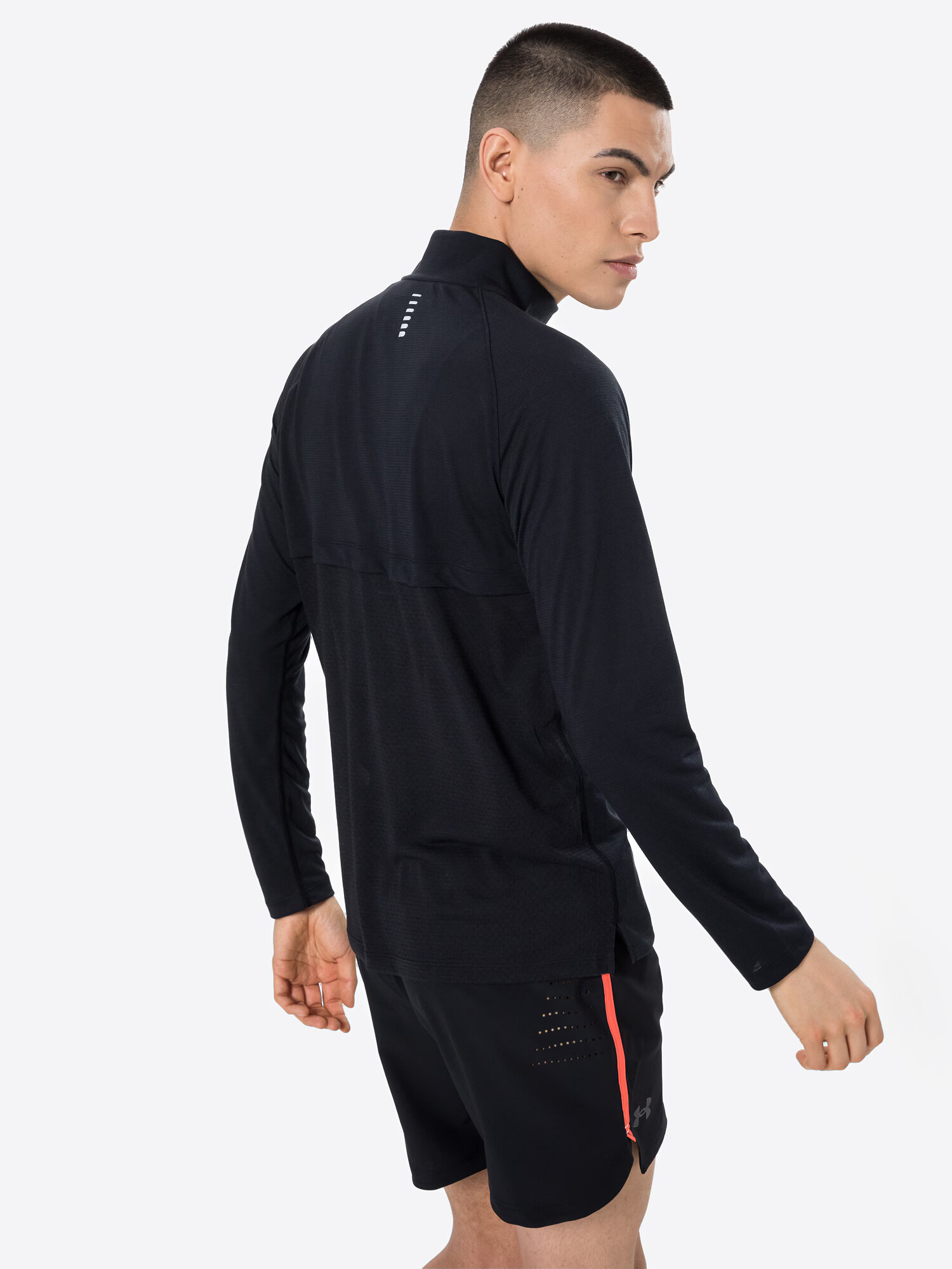 UNDER ARMOUR Tricou funcțional 'Streaker' negru / alb - Pled.ro