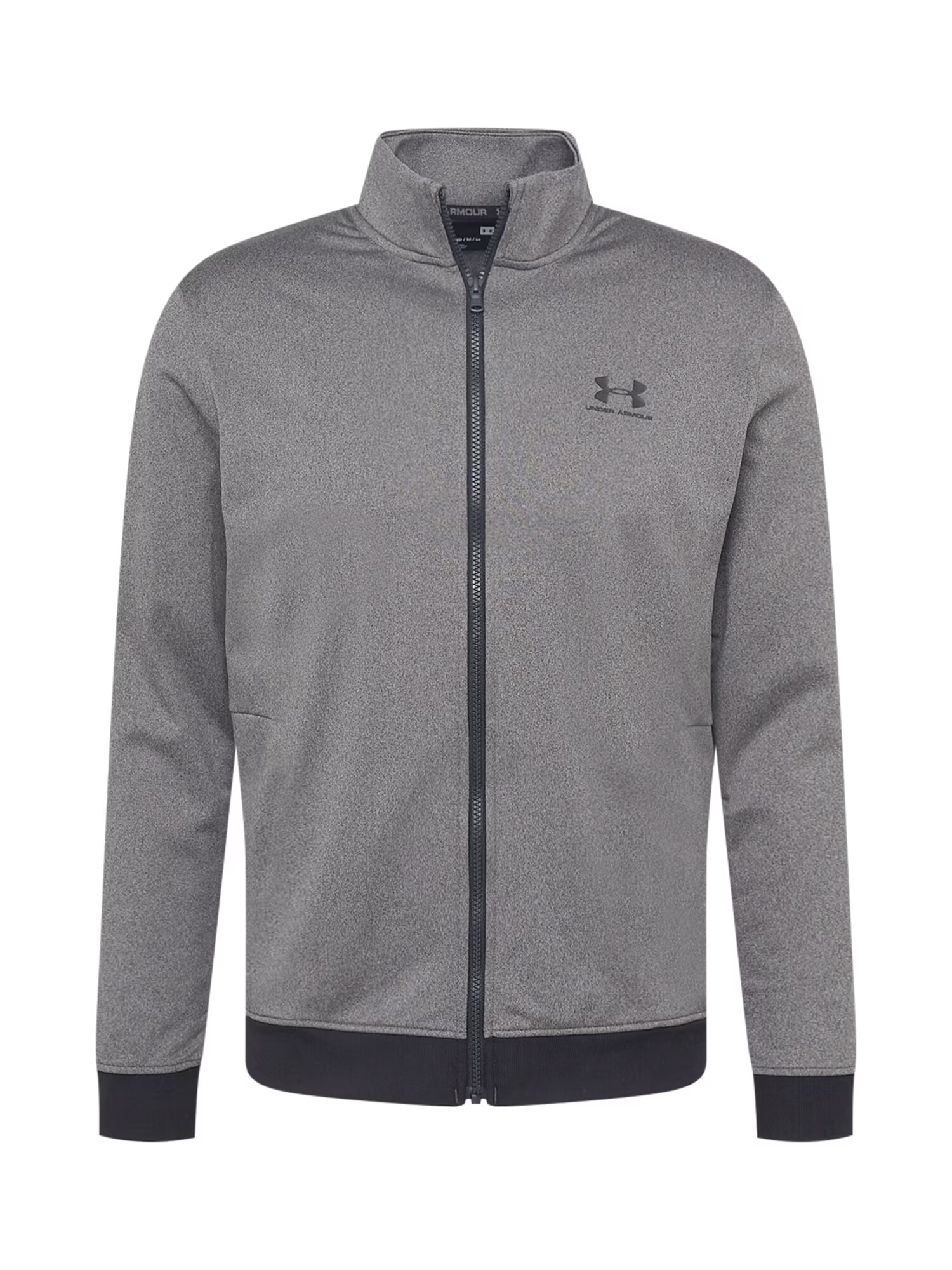 UNDER ARMOUR Bluză cu fermoar sport gri amestecat / negru - Pled.ro