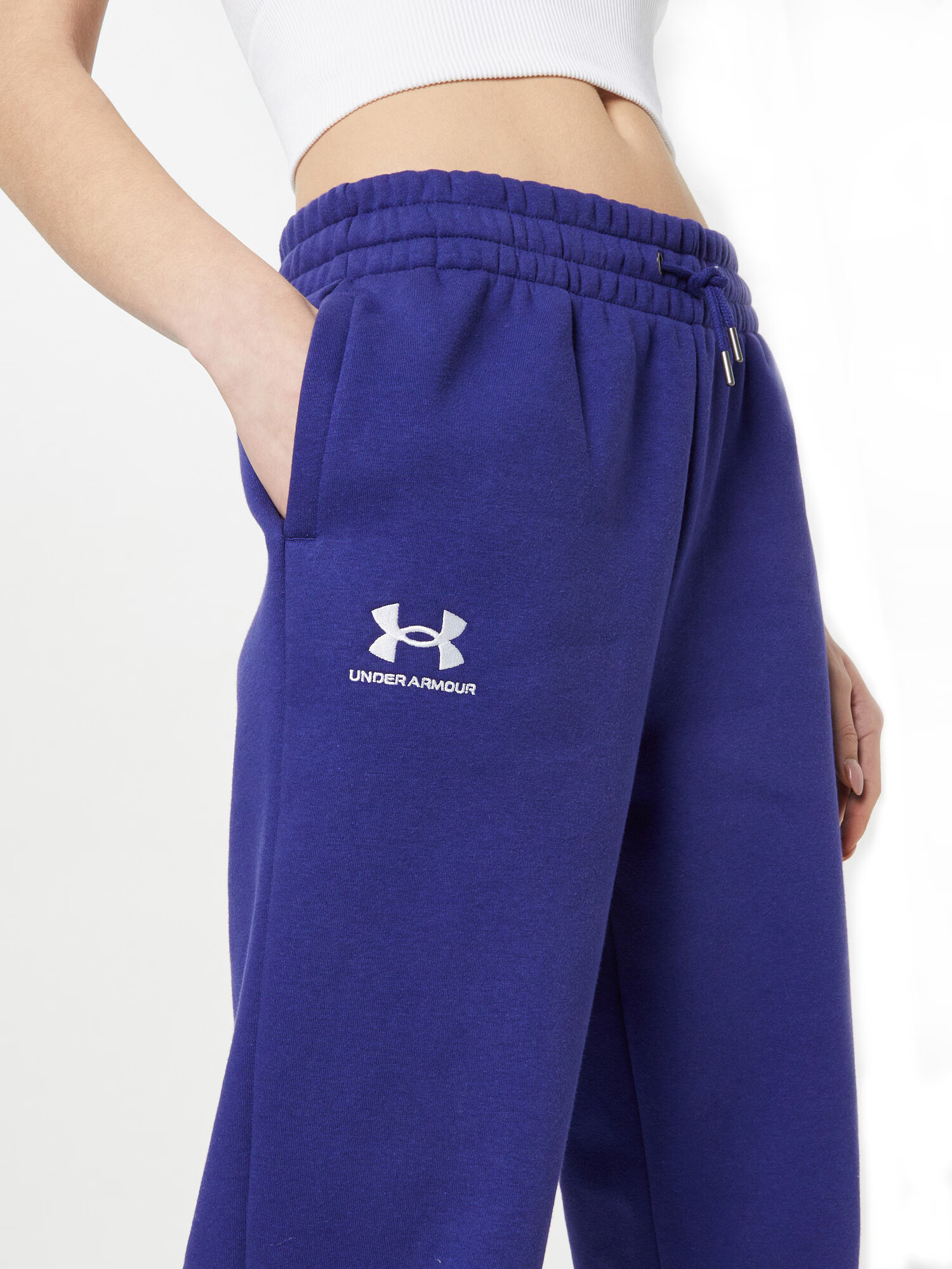 UNDER ARMOUR Pantaloni sport albastru închis / alb - Pled.ro