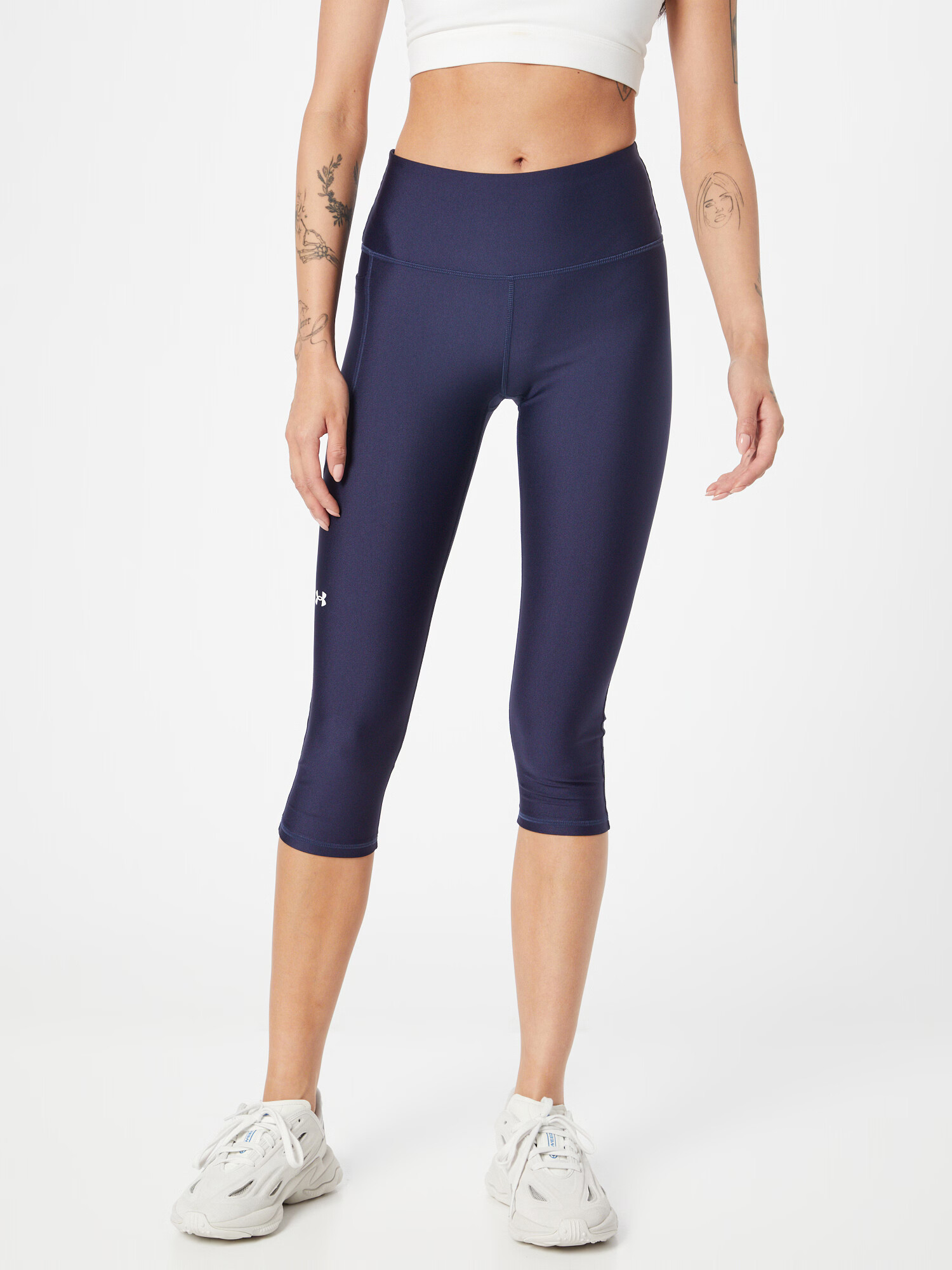 UNDER ARMOUR Pantaloni sport albastru închis / alb - Pled.ro