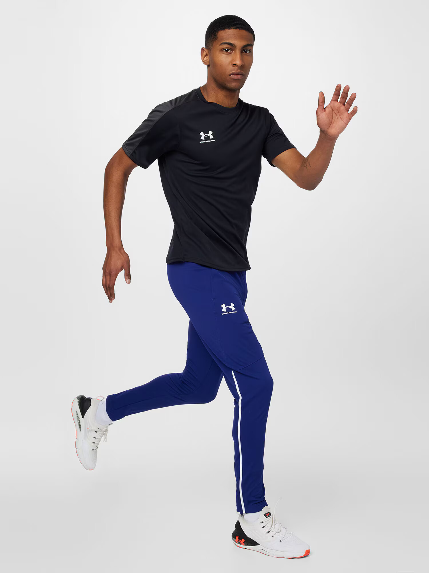 UNDER ARMOUR Pantaloni sport albastru închis / alb - Pled.ro