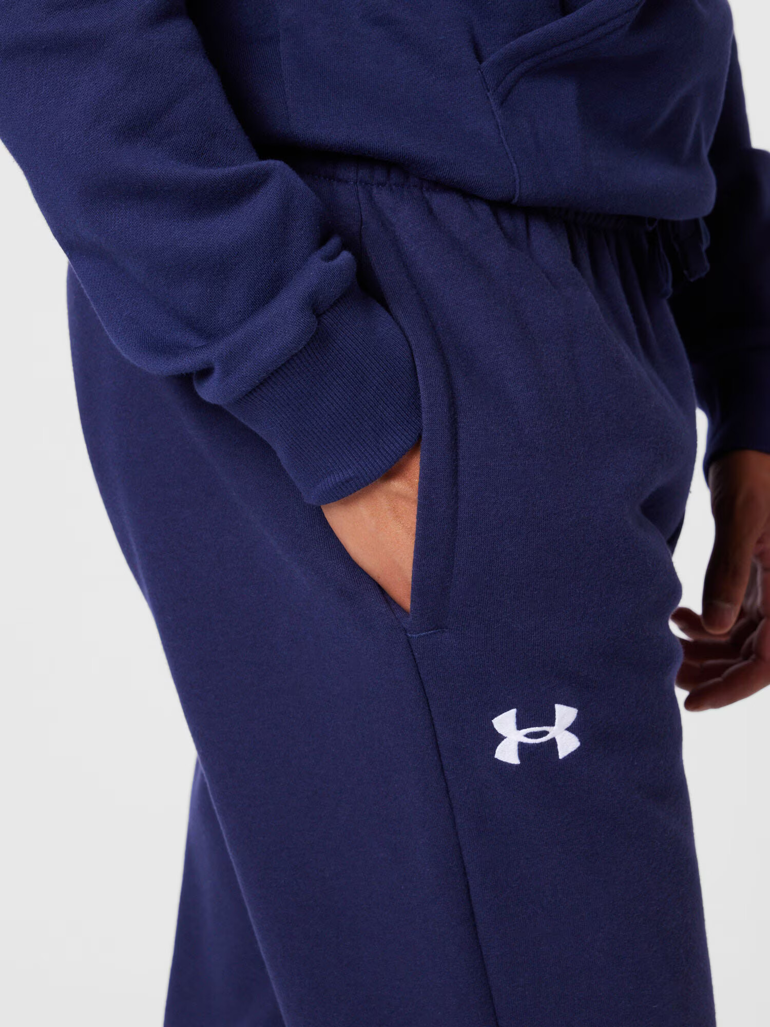 UNDER ARMOUR Pantaloni sport albastru închis / alb - Pled.ro