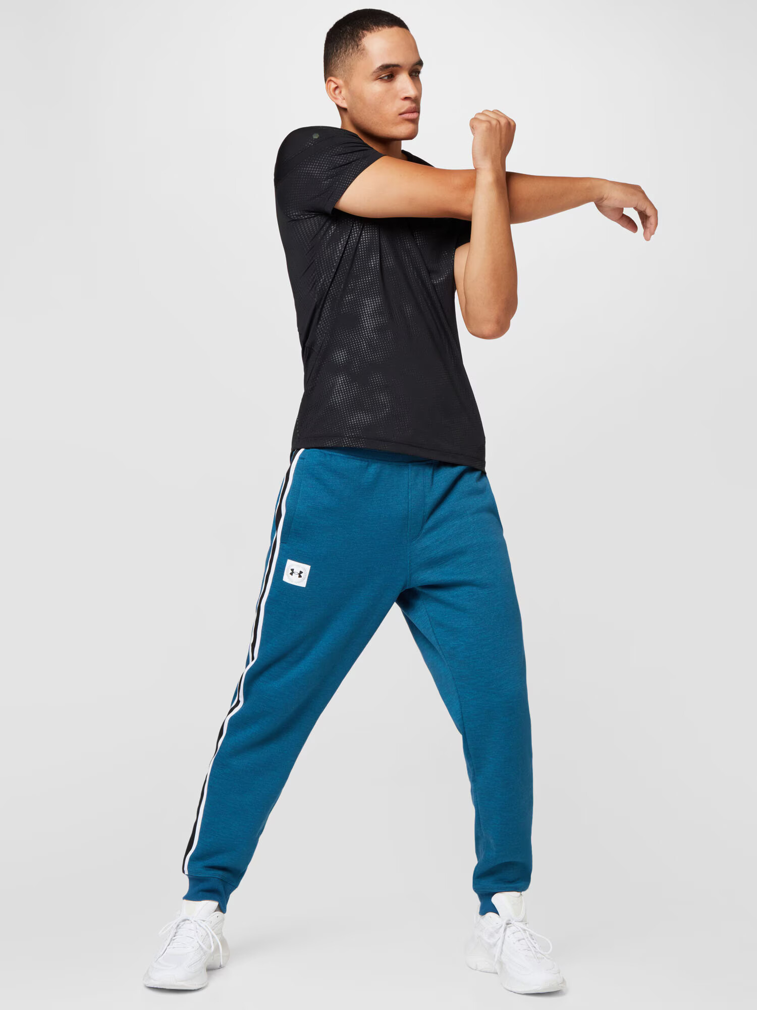 UNDER ARMOUR Pantaloni sport albastru / negru / alb - Pled.ro