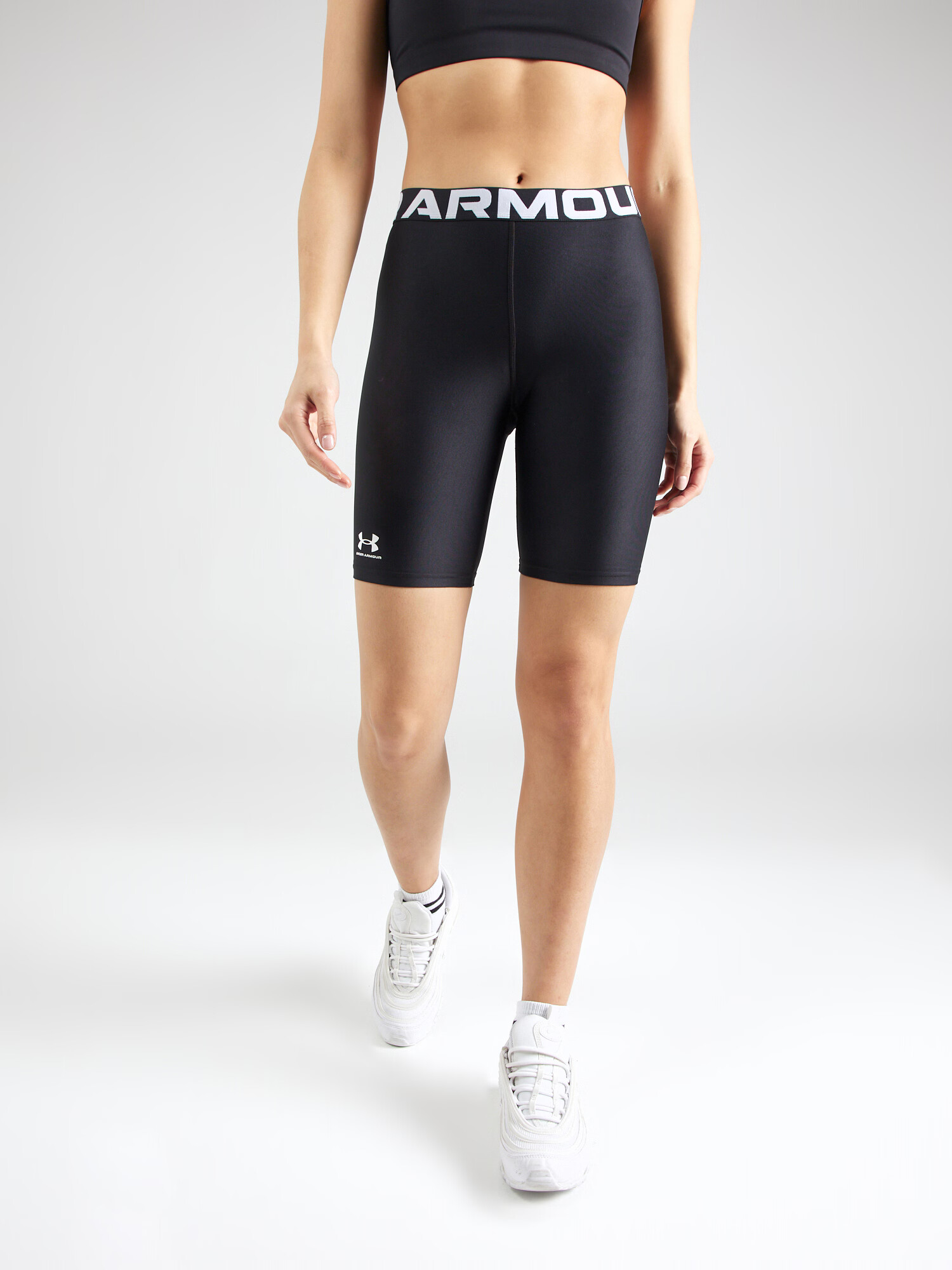 UNDER ARMOUR Pantaloni sport 'Authentics' negru / alb - Pled.ro