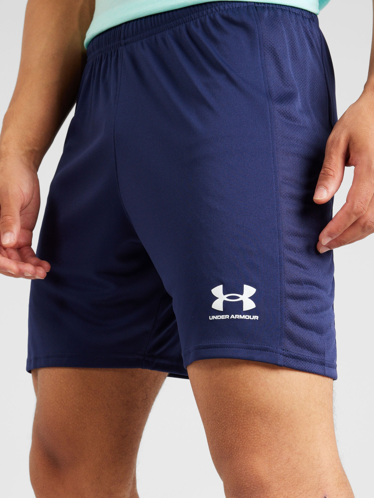 UNDER ARMOUR Pantaloni sport 'Challenger' bleumarin / alb - Pled.ro