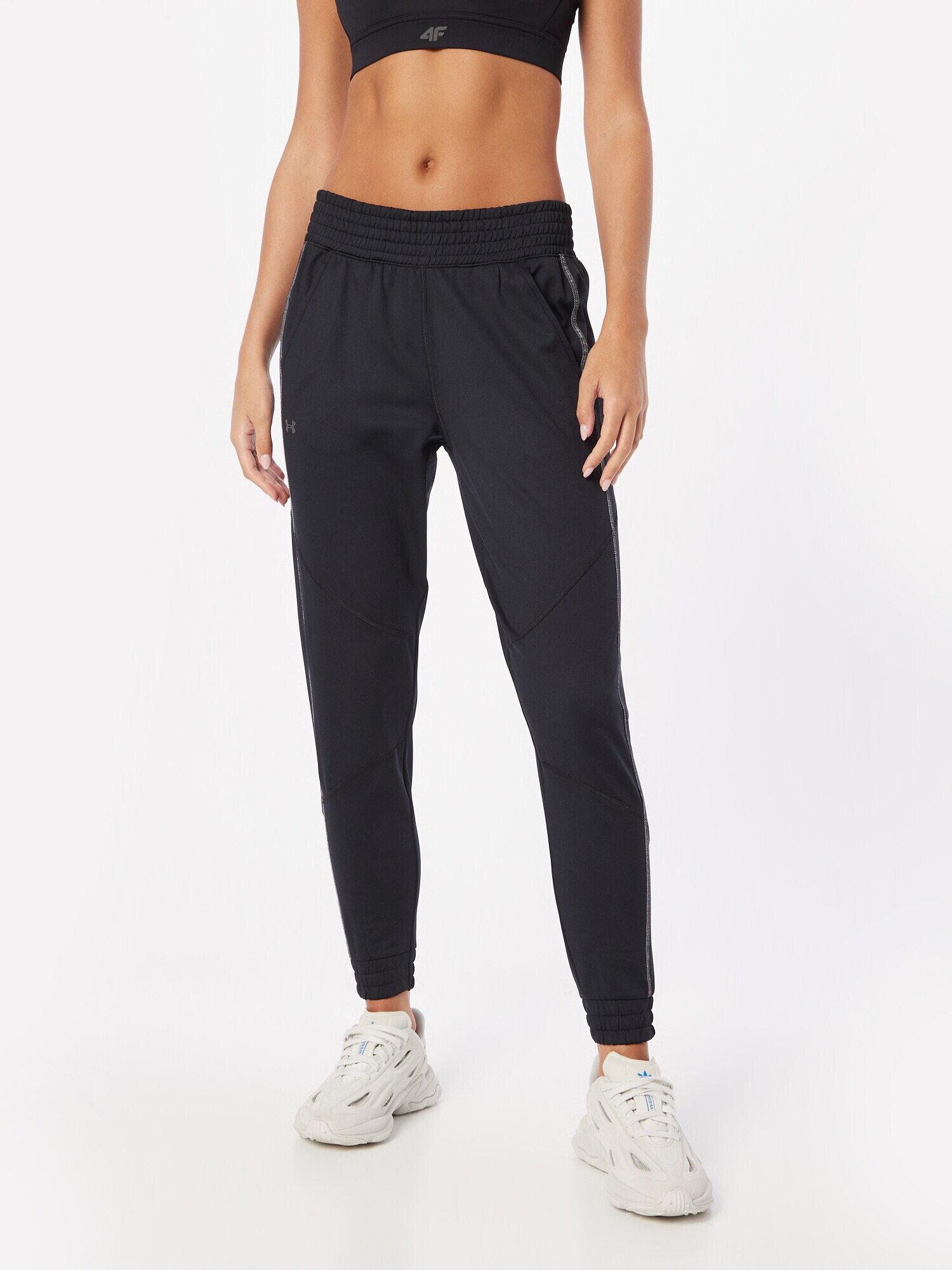 UNDER ARMOUR Pantaloni sport 'ColdGear' gri / negru - Pled.ro