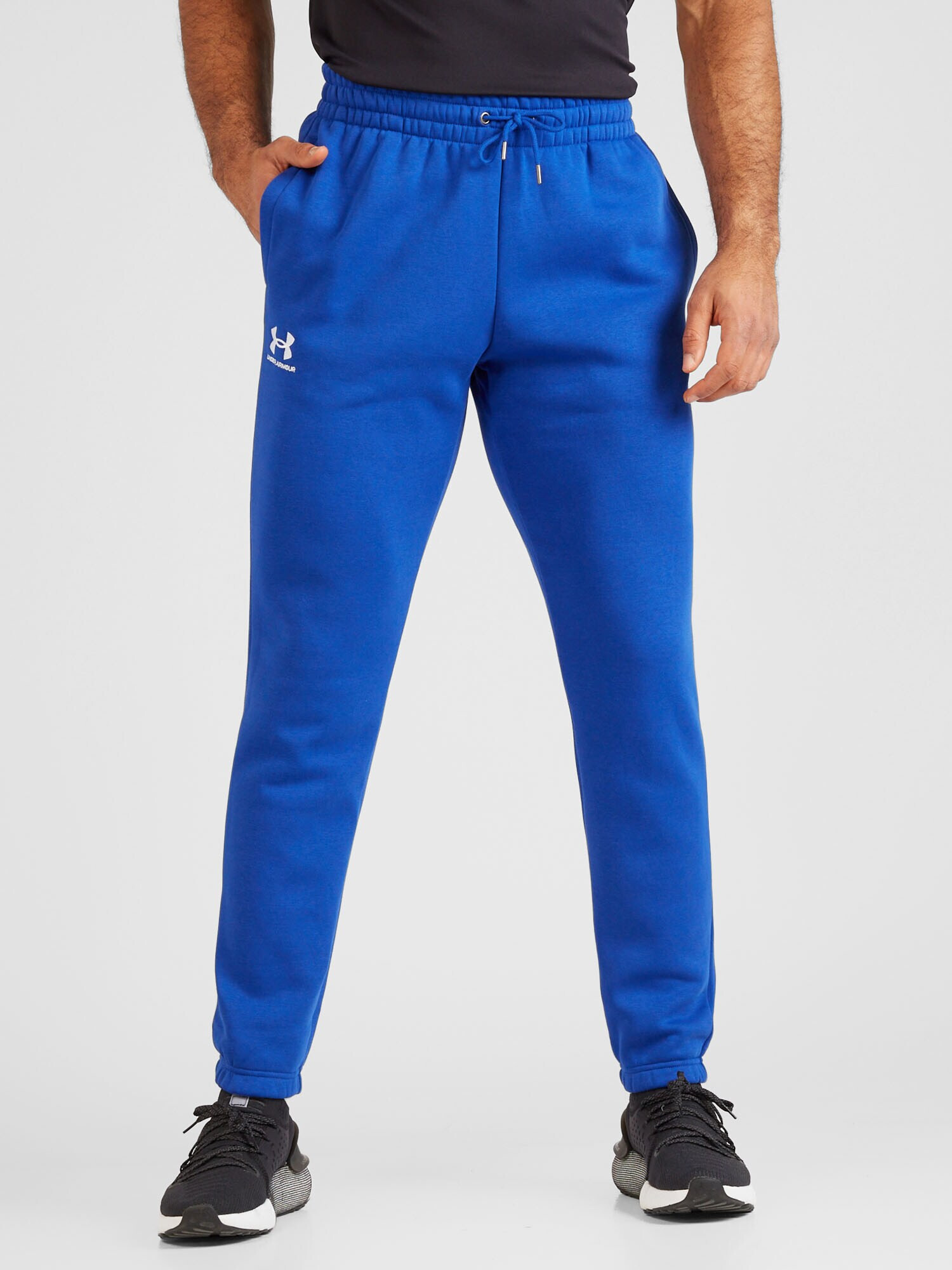 UNDER ARMOUR Pantaloni sport 'Essential' albastru / alb - Pled.ro