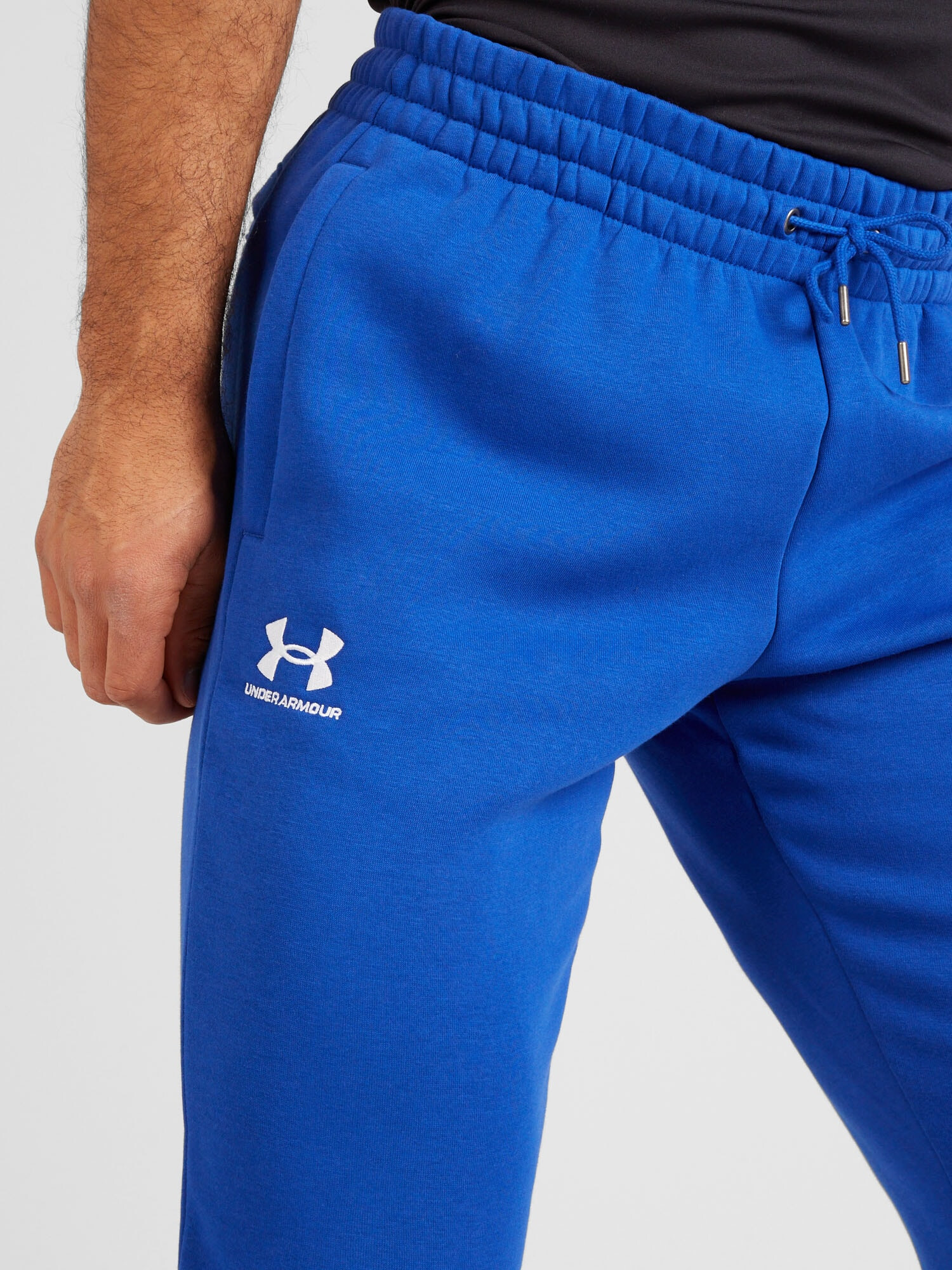 UNDER ARMOUR Pantaloni sport 'Essential' albastru / alb - Pled.ro