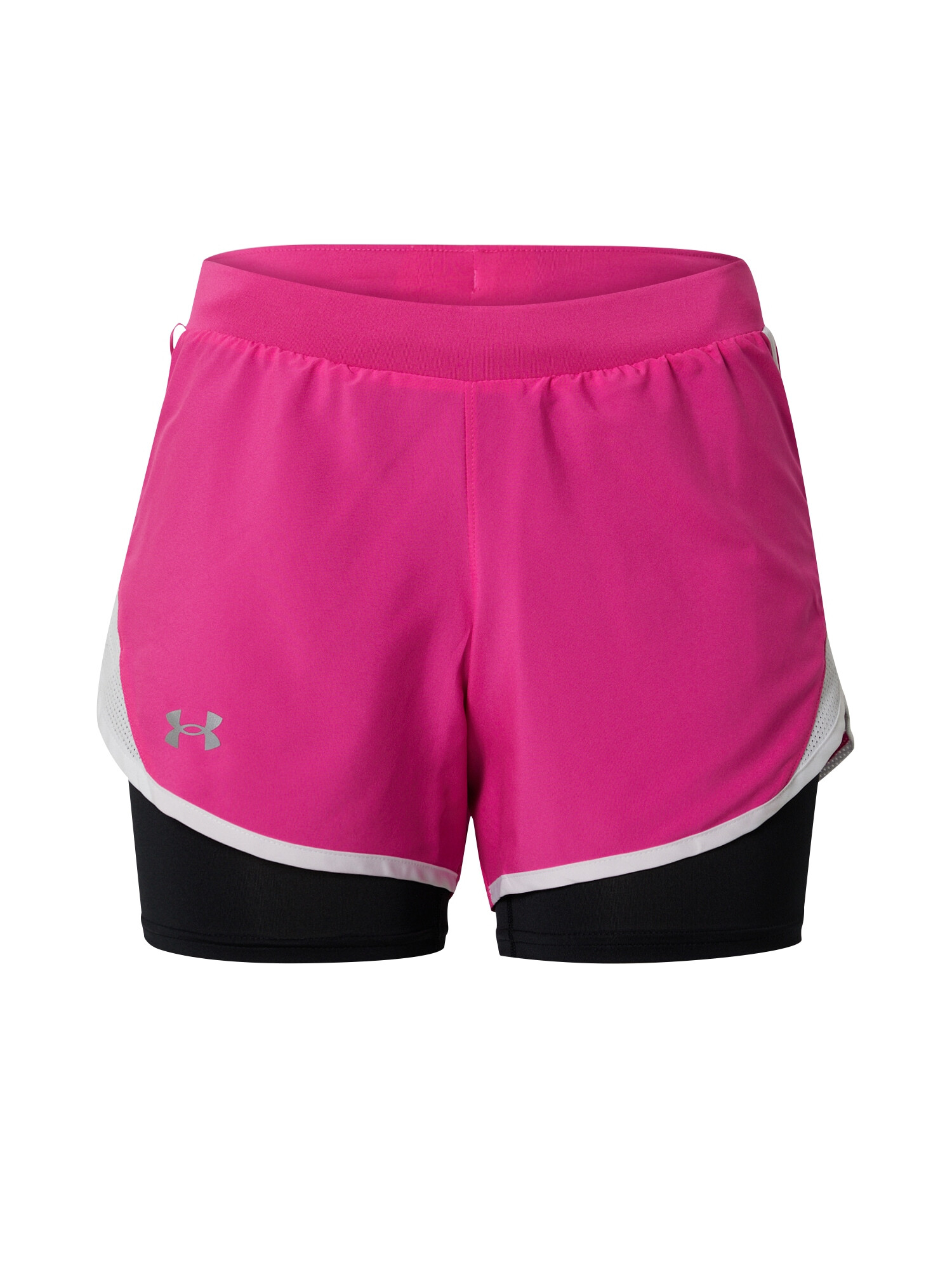 UNDER ARMOUR Pantaloni sport 'Fly By 2.0' roz / negru / alb - Pled.ro