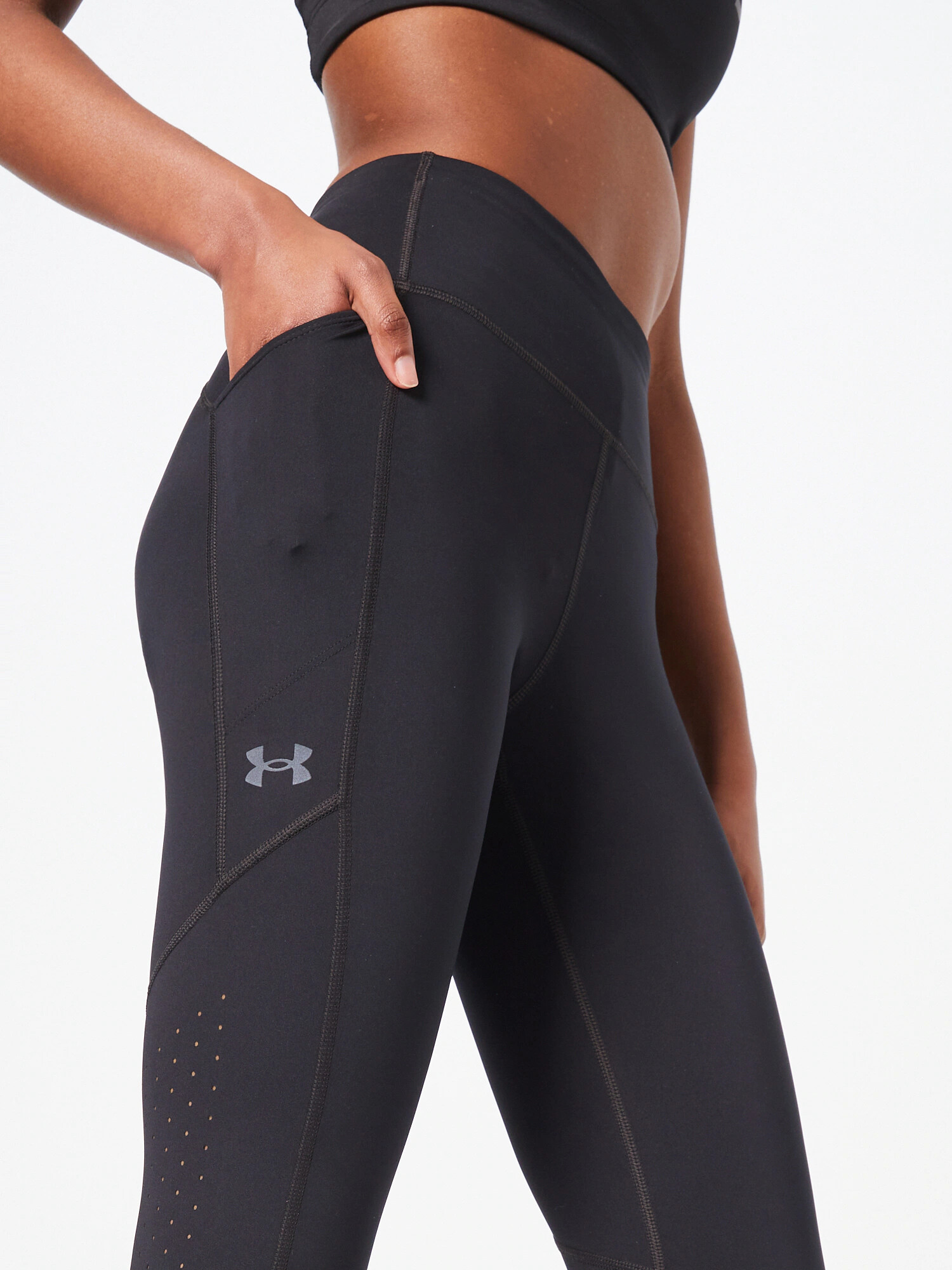 UNDER ARMOUR Pantaloni sport 'Fly Fast 3.0' negru / alb - Pled.ro