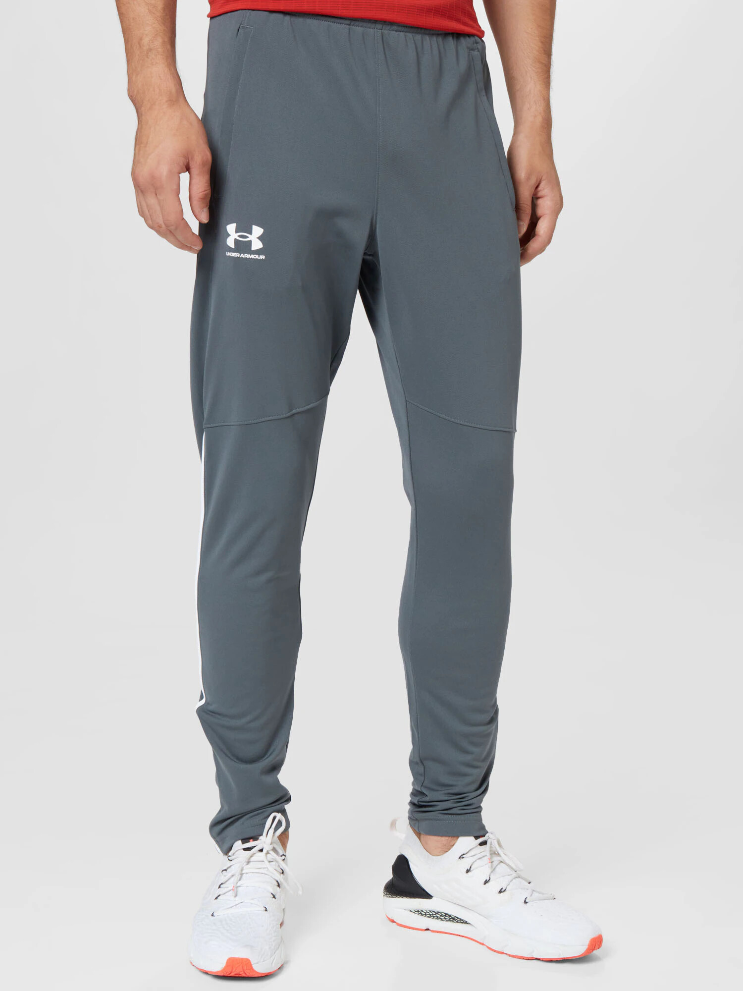 UNDER ARMOUR Pantaloni sport gri bazalt / alb - Pled.ro