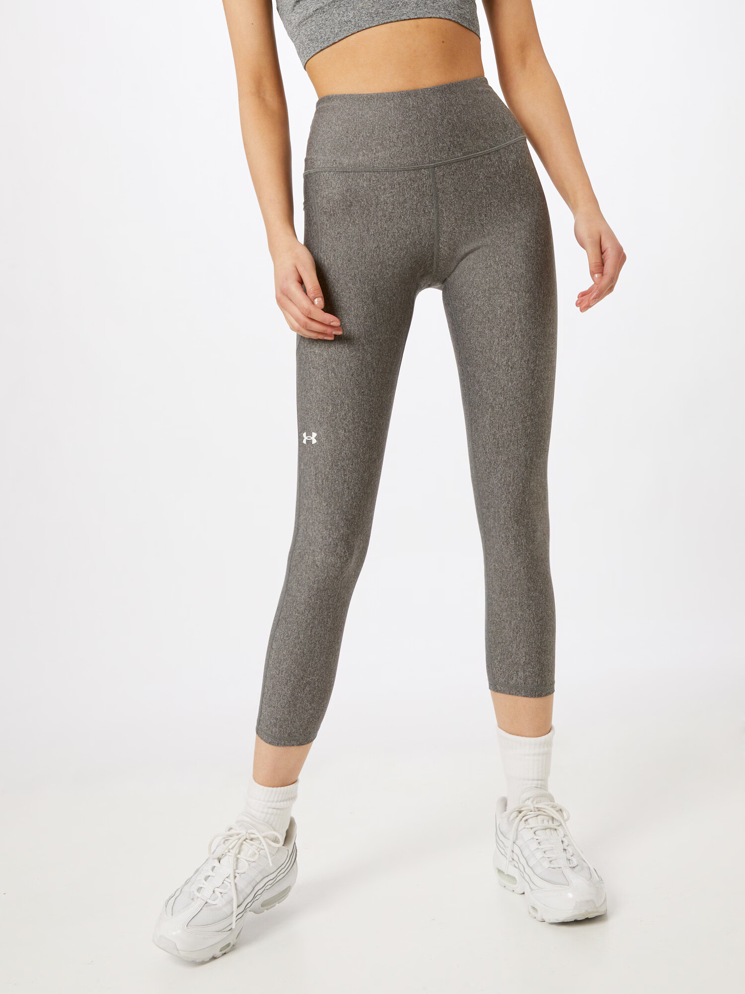 UNDER ARMOUR Pantaloni sport gri amestecat / alb - Pled.ro