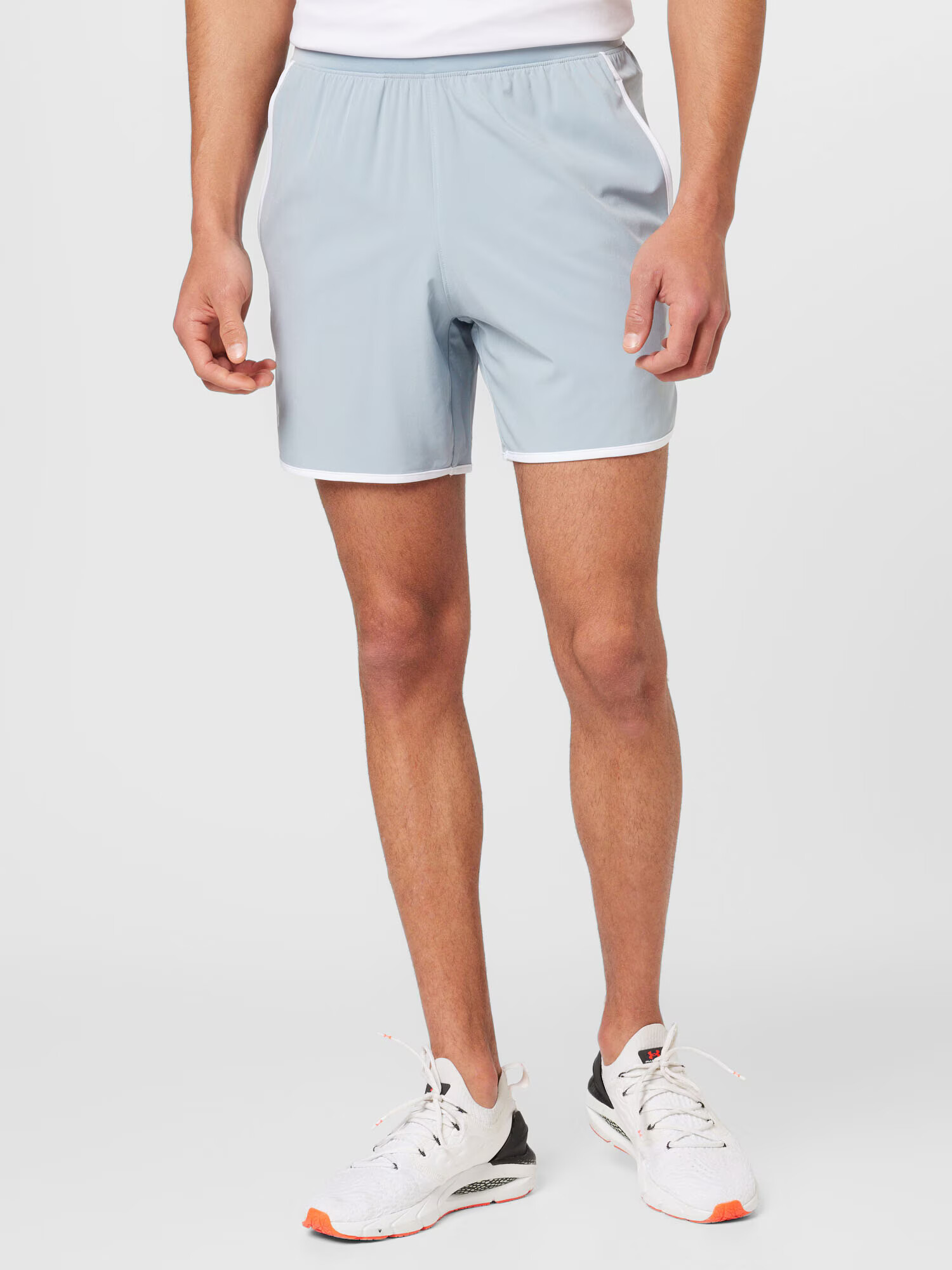 UNDER ARMOUR Pantaloni sport gri fumuriu / alb - Pled.ro