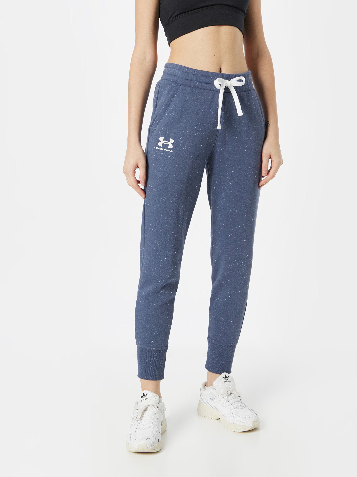 UNDER ARMOUR Pantaloni sport 'Rival' gri închis / alb - Pled.ro