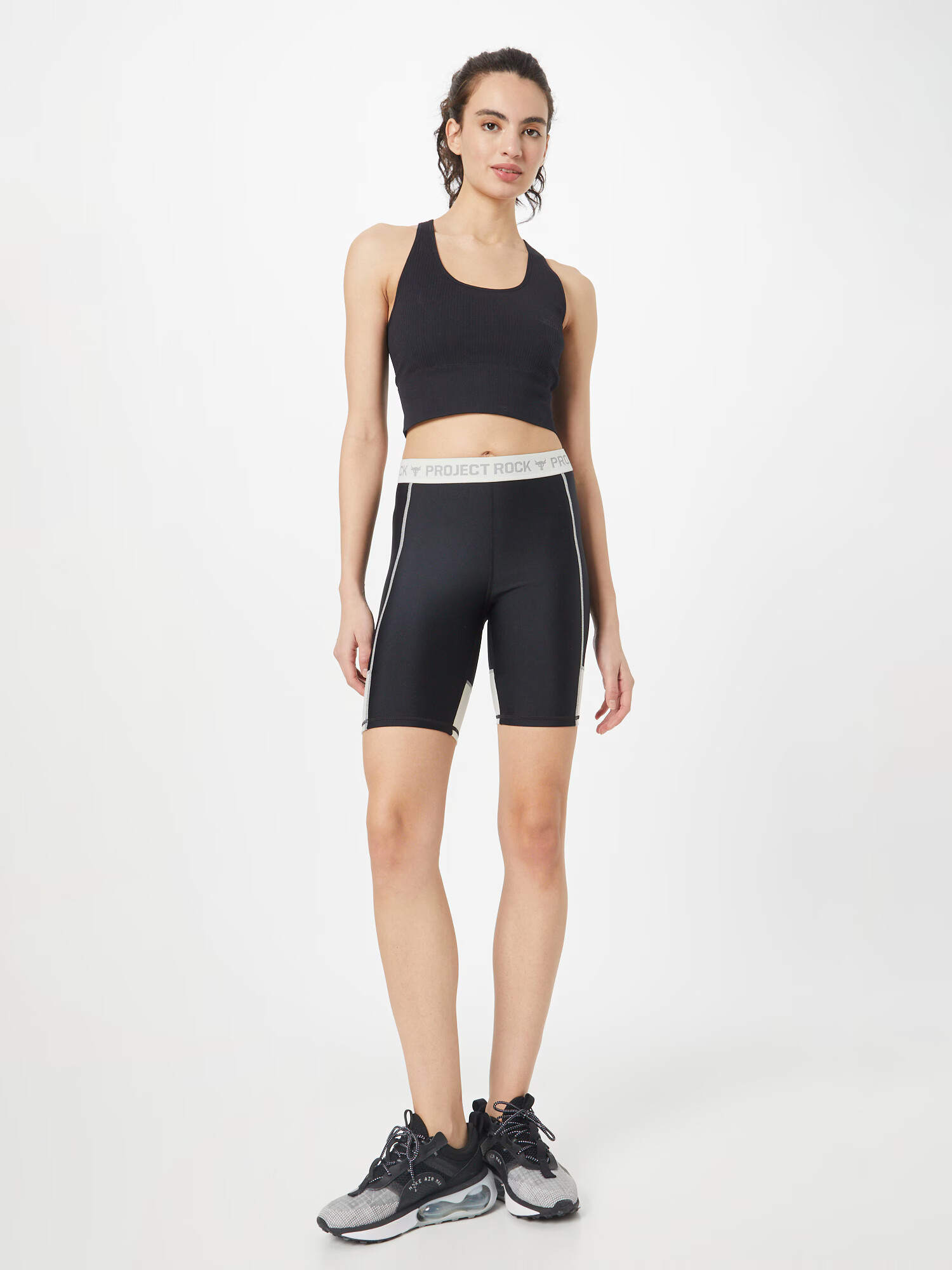 UNDER ARMOUR Pantaloni sport gri / negru / alb - Pled.ro