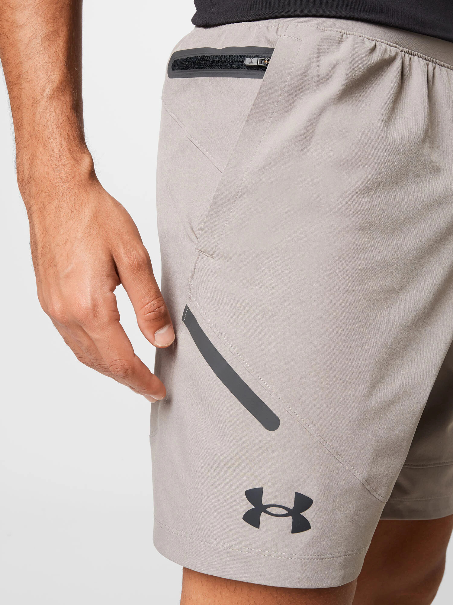 UNDER ARMOUR Pantaloni sport gri piatră / negru - Pled.ro