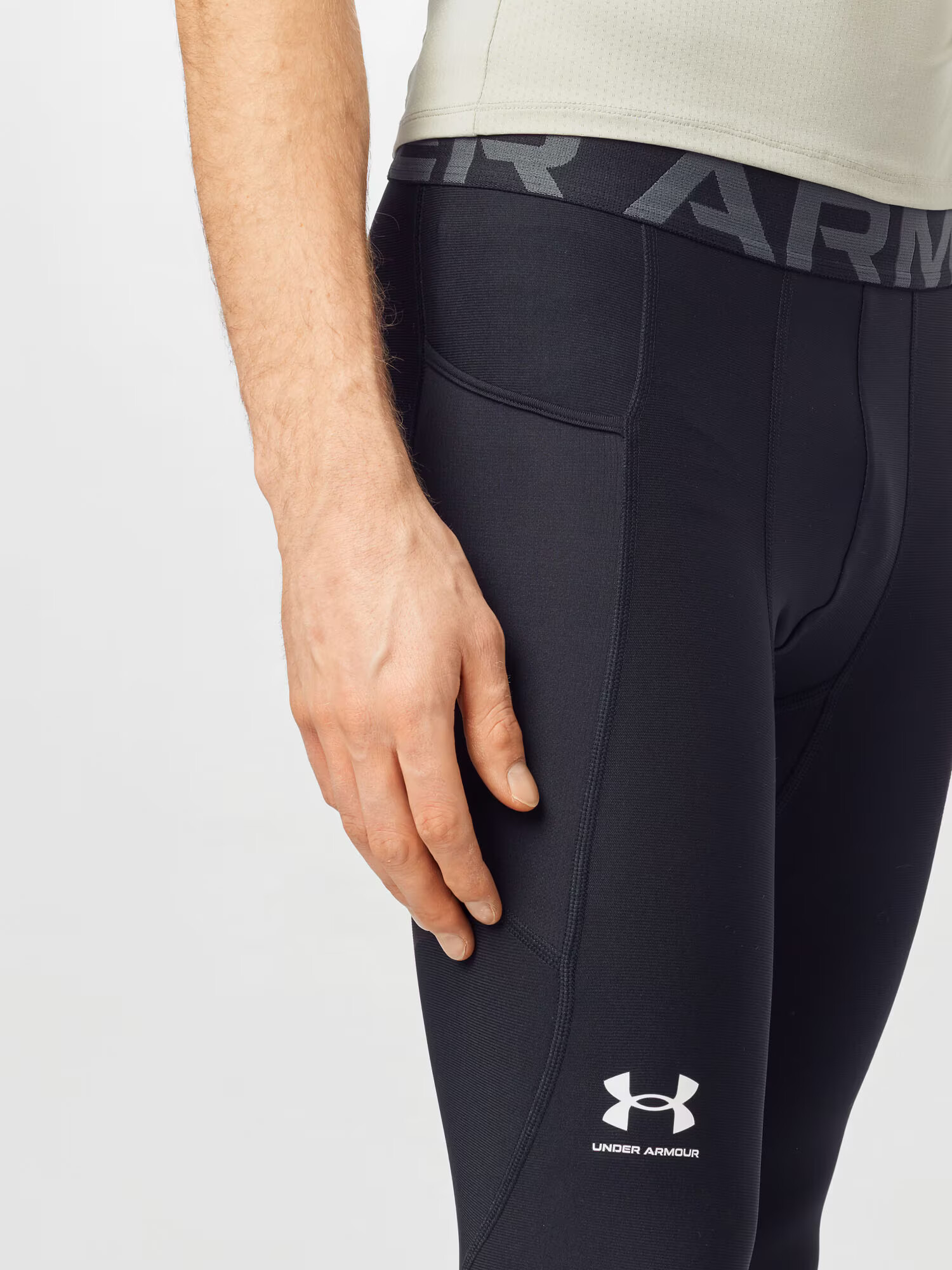 UNDER ARMOUR Pantaloni sport gri piatră / negru / alb - Pled.ro