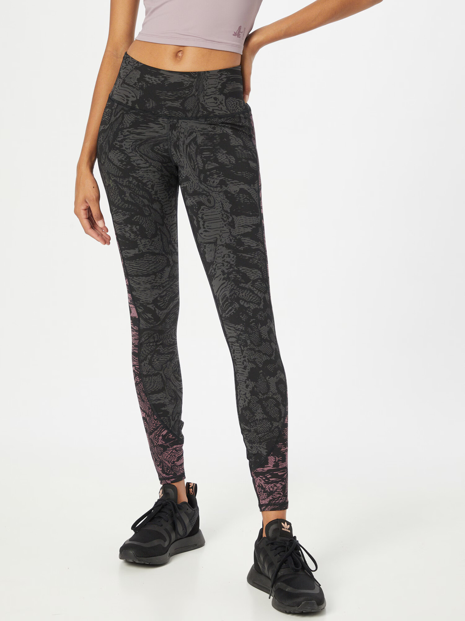 UNDER ARMOUR Pantaloni sport gri piatră / roz închis / negru - Pled.ro