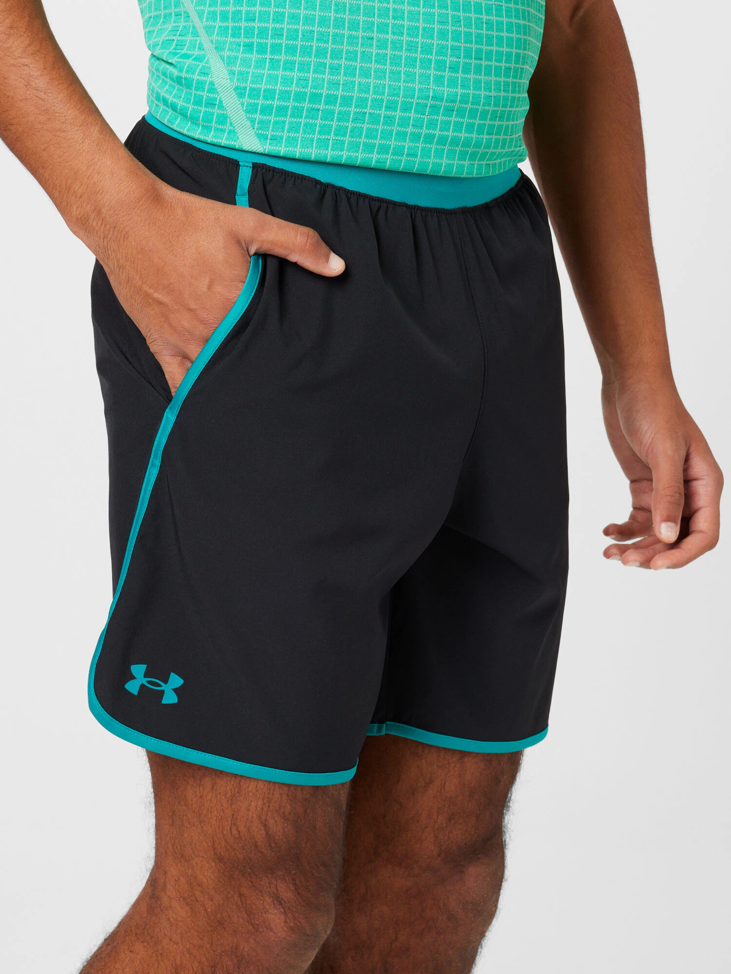 UNDER ARMOUR Pantaloni sport 'HIIT' verde jad / negru - Pled.ro