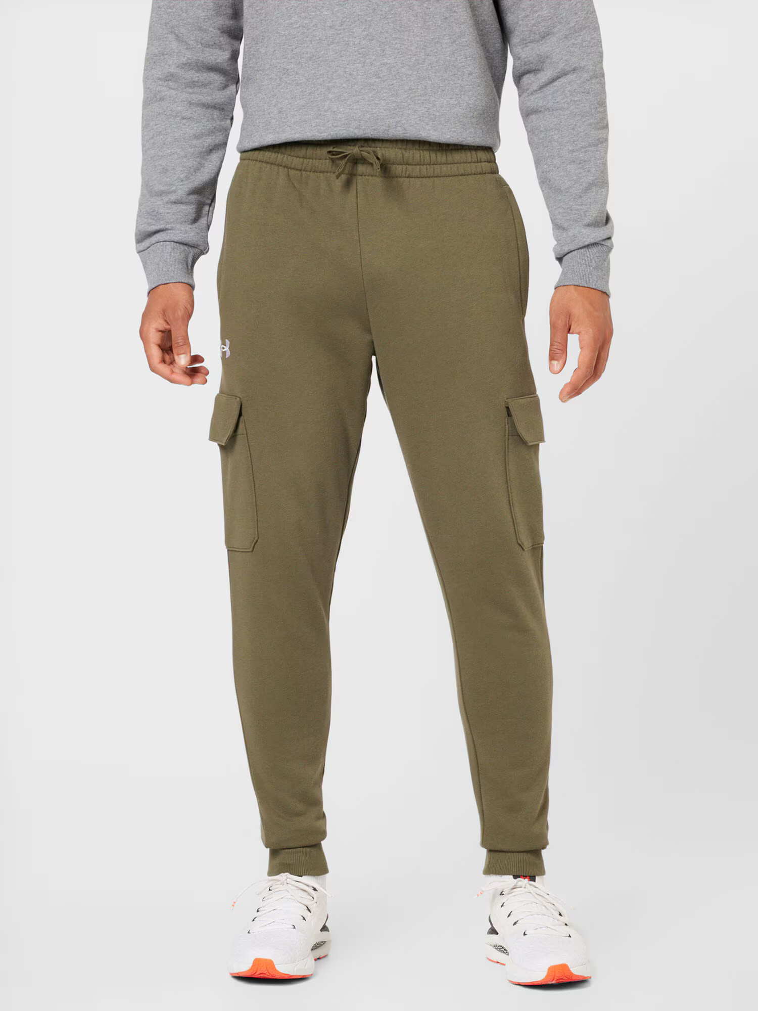 UNDER ARMOUR Pantaloni sport kaki / alb - Pled.ro