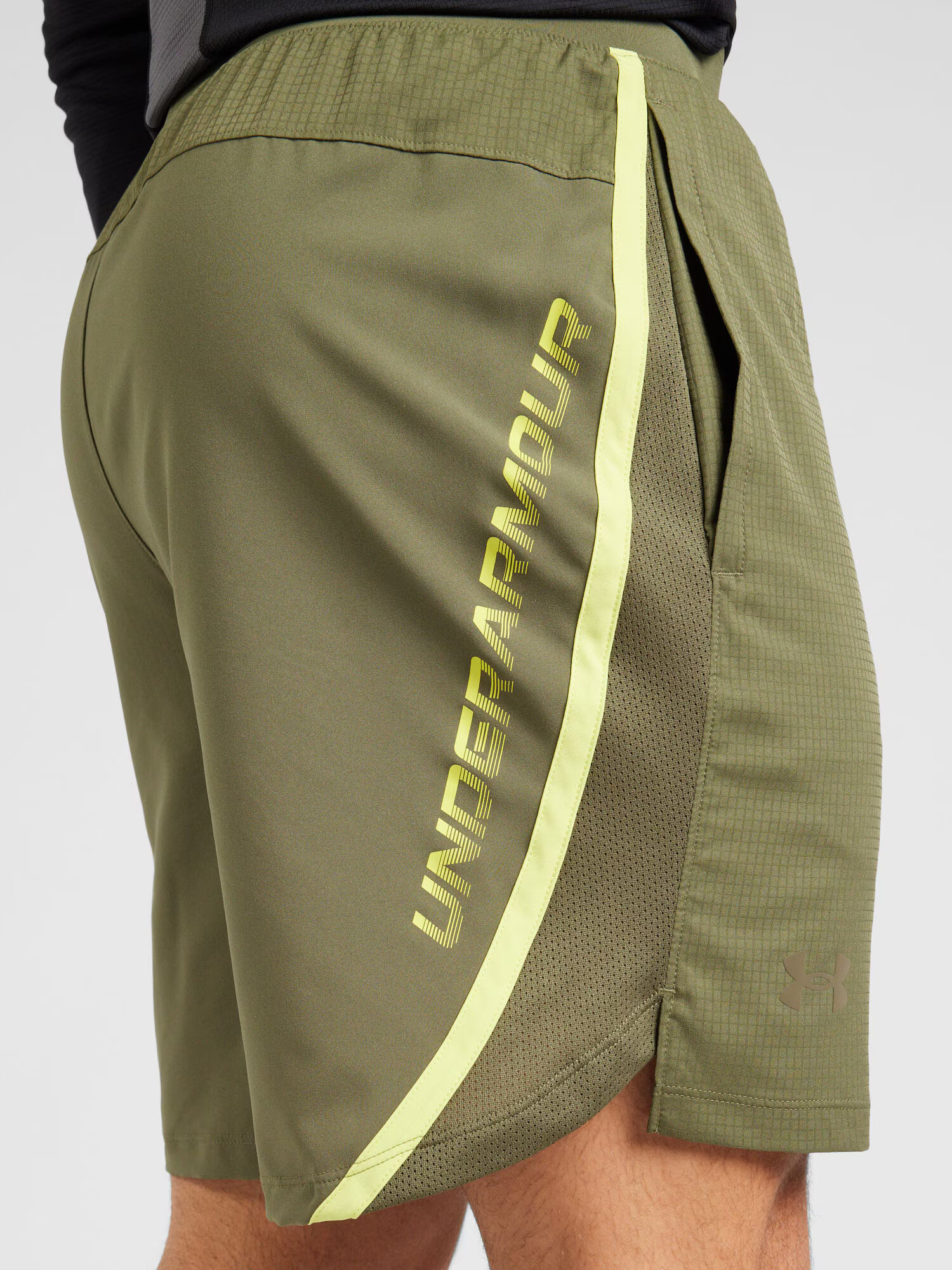 UNDER ARMOUR Pantaloni sport 'Launch 7' galben citron / oliv - Pled.ro