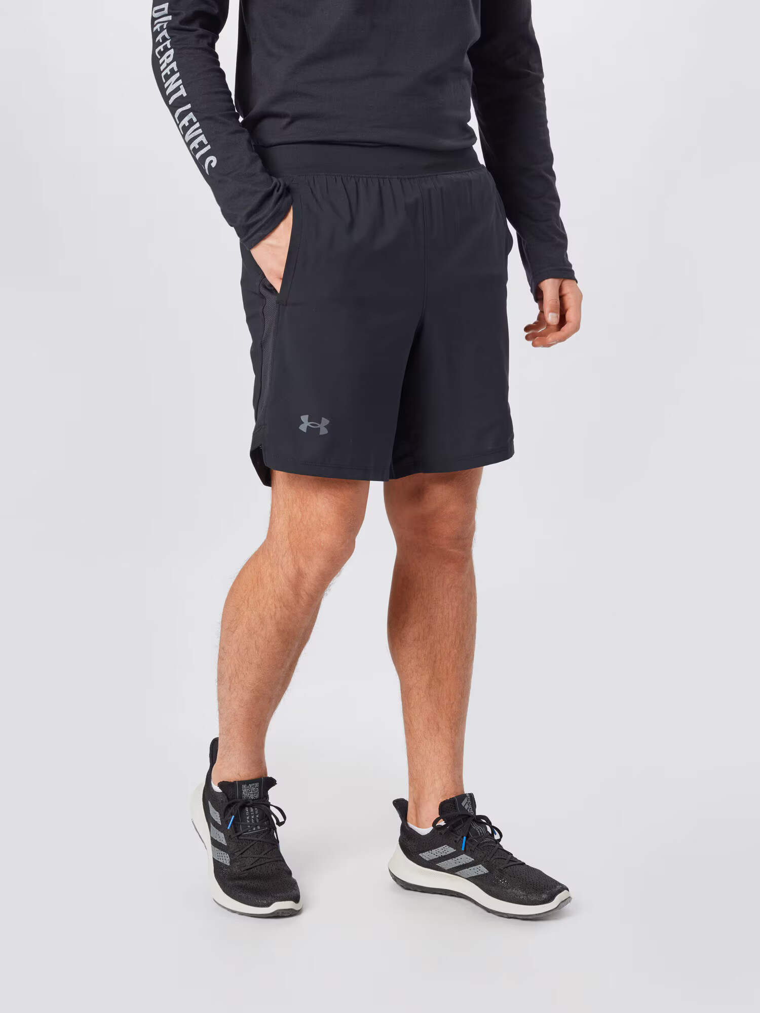 UNDER ARMOUR Pantaloni sport 'Launch' gri / negru - Pled.ro