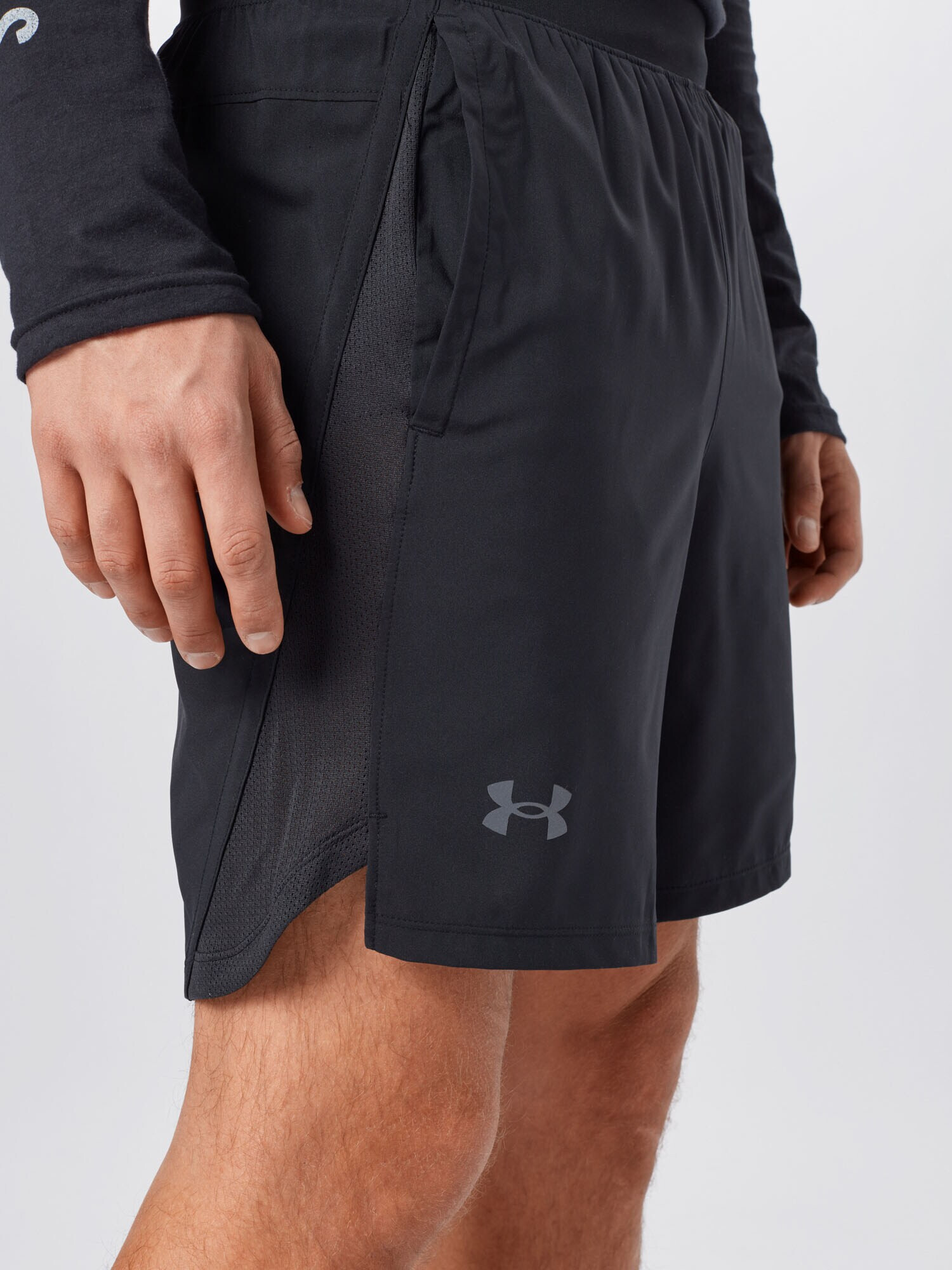 UNDER ARMOUR Pantaloni sport 'Launch' gri / negru - Pled.ro