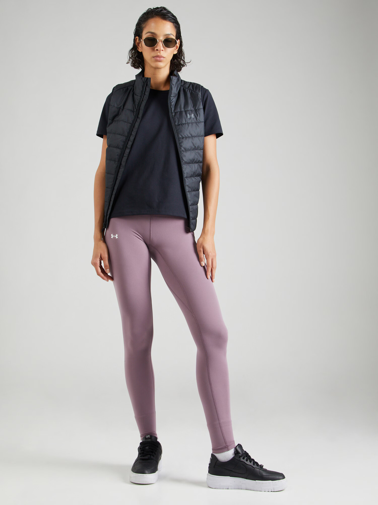 UNDER ARMOUR Pantaloni sport 'Meridian Ultra' mov liliachiu / alb - Pled.ro