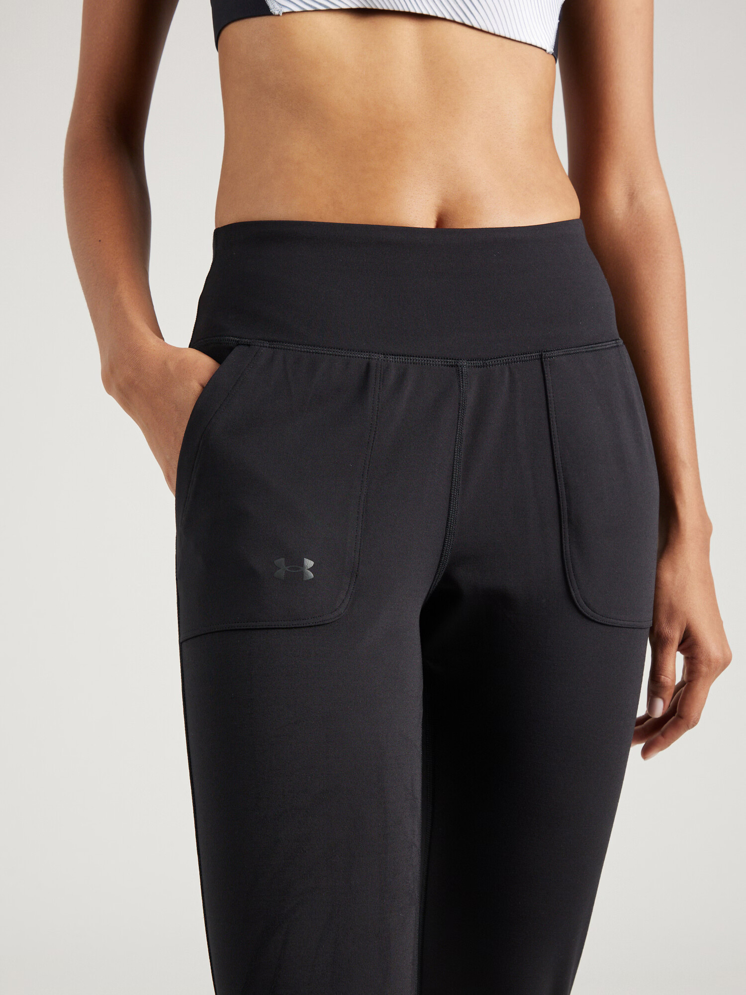 UNDER ARMOUR Pantaloni sport 'Motion' gri / negru - Pled.ro