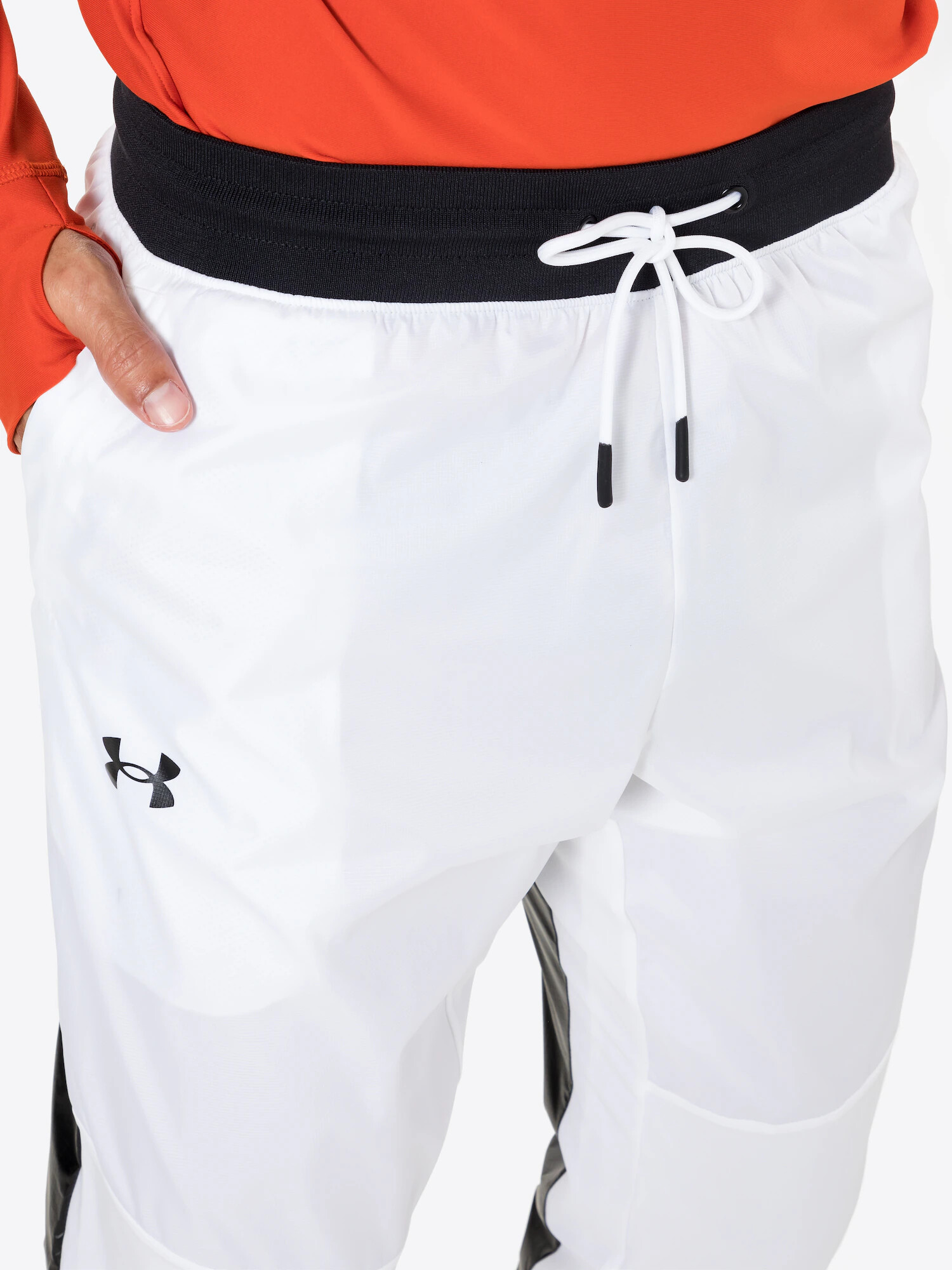 UNDER ARMOUR Pantaloni sport negru / alb - Pled.ro