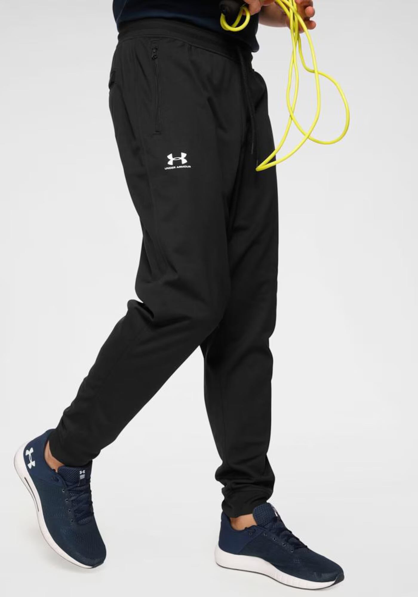 UNDER ARMOUR Pantaloni sport negru / alb - Pled.ro