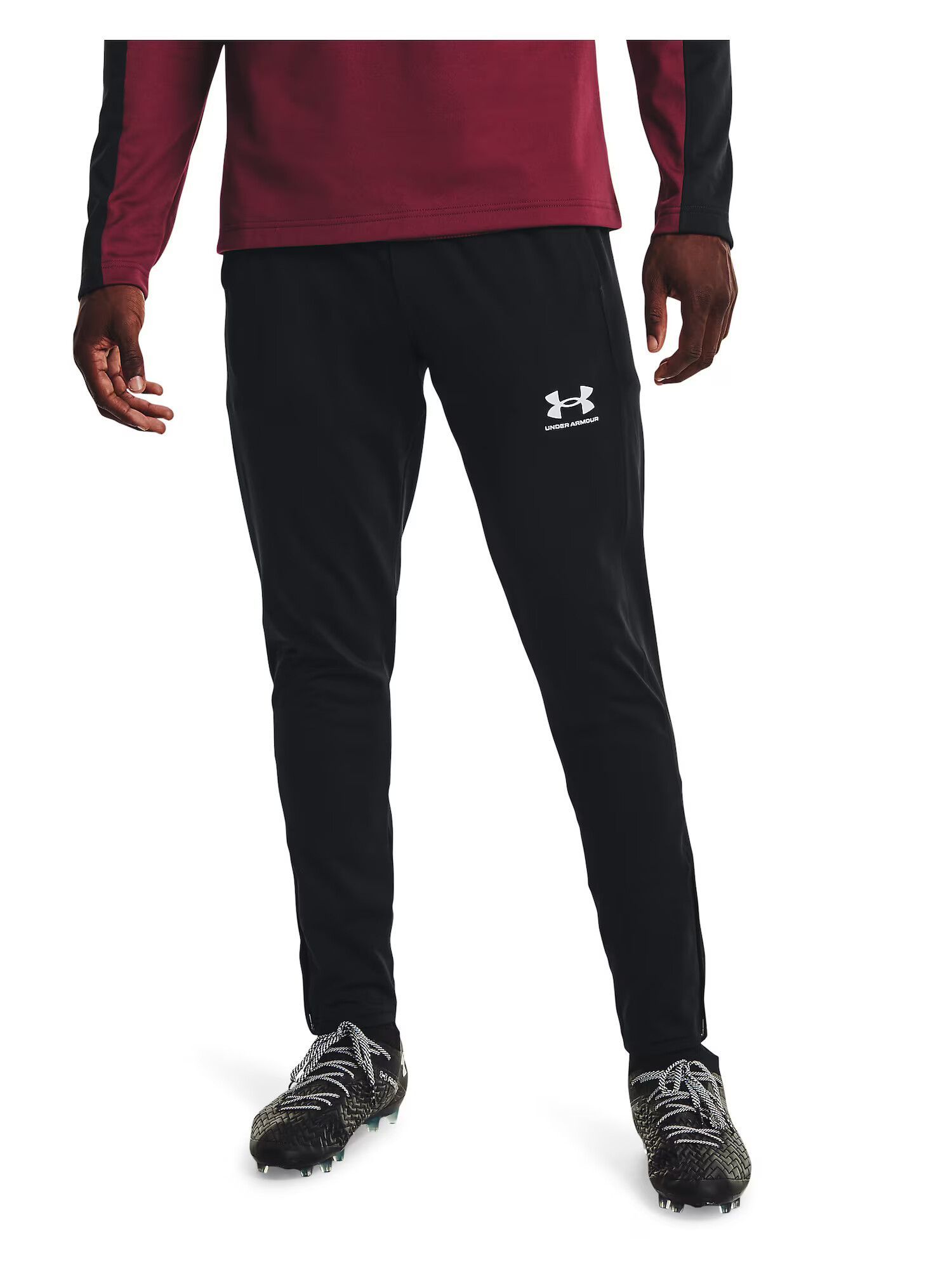 UNDER ARMOUR Pantaloni sport negru / alb - Pled.ro