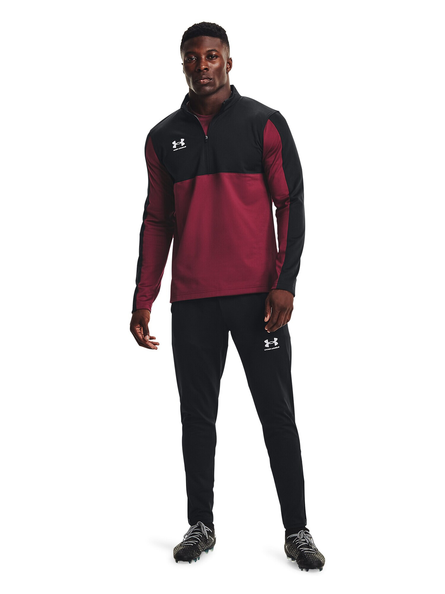 UNDER ARMOUR Pantaloni sport negru / alb - Pled.ro