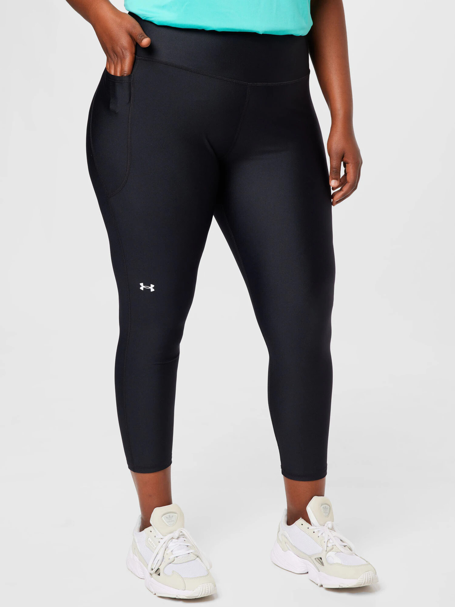 UNDER ARMOUR Pantaloni sport negru / alb - Pled.ro