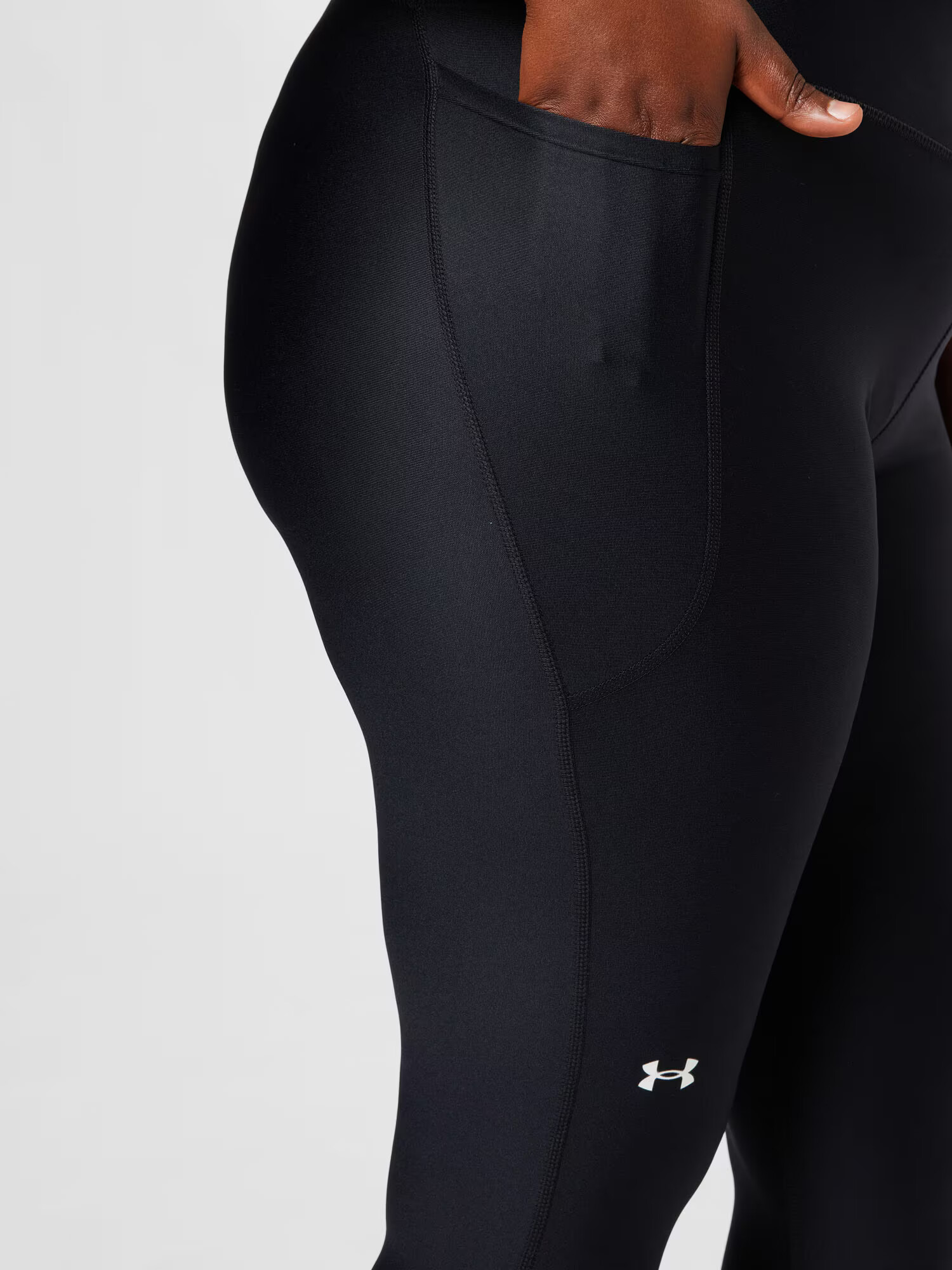 UNDER ARMOUR Pantaloni sport negru / alb - Pled.ro