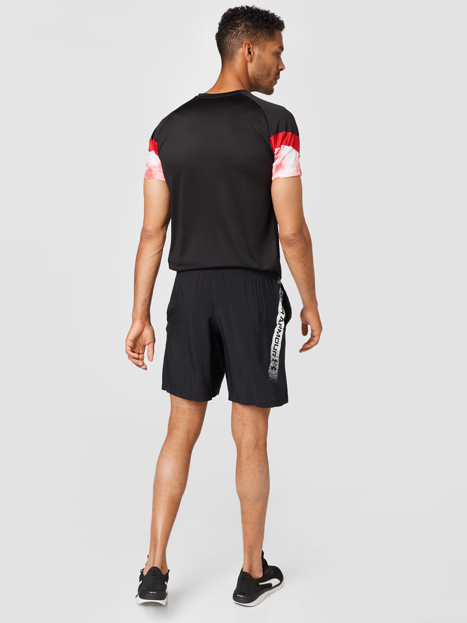 UNDER ARMOUR Pantaloni sport negru / alb - Pled.ro