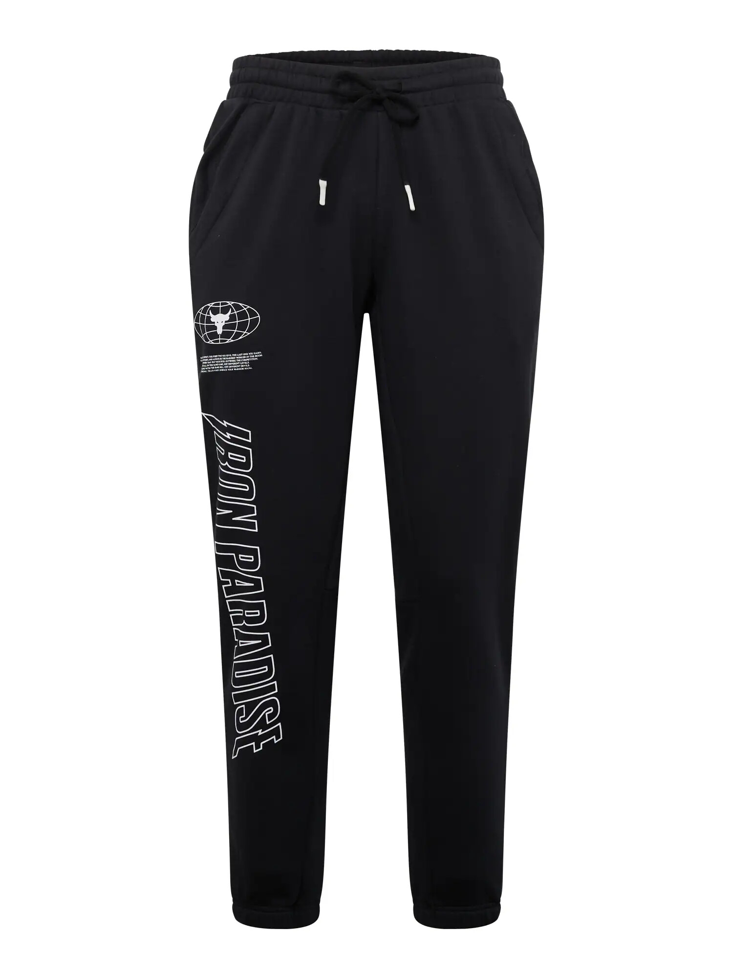 UNDER ARMOUR Pantaloni sport negru / alb - Pled.ro