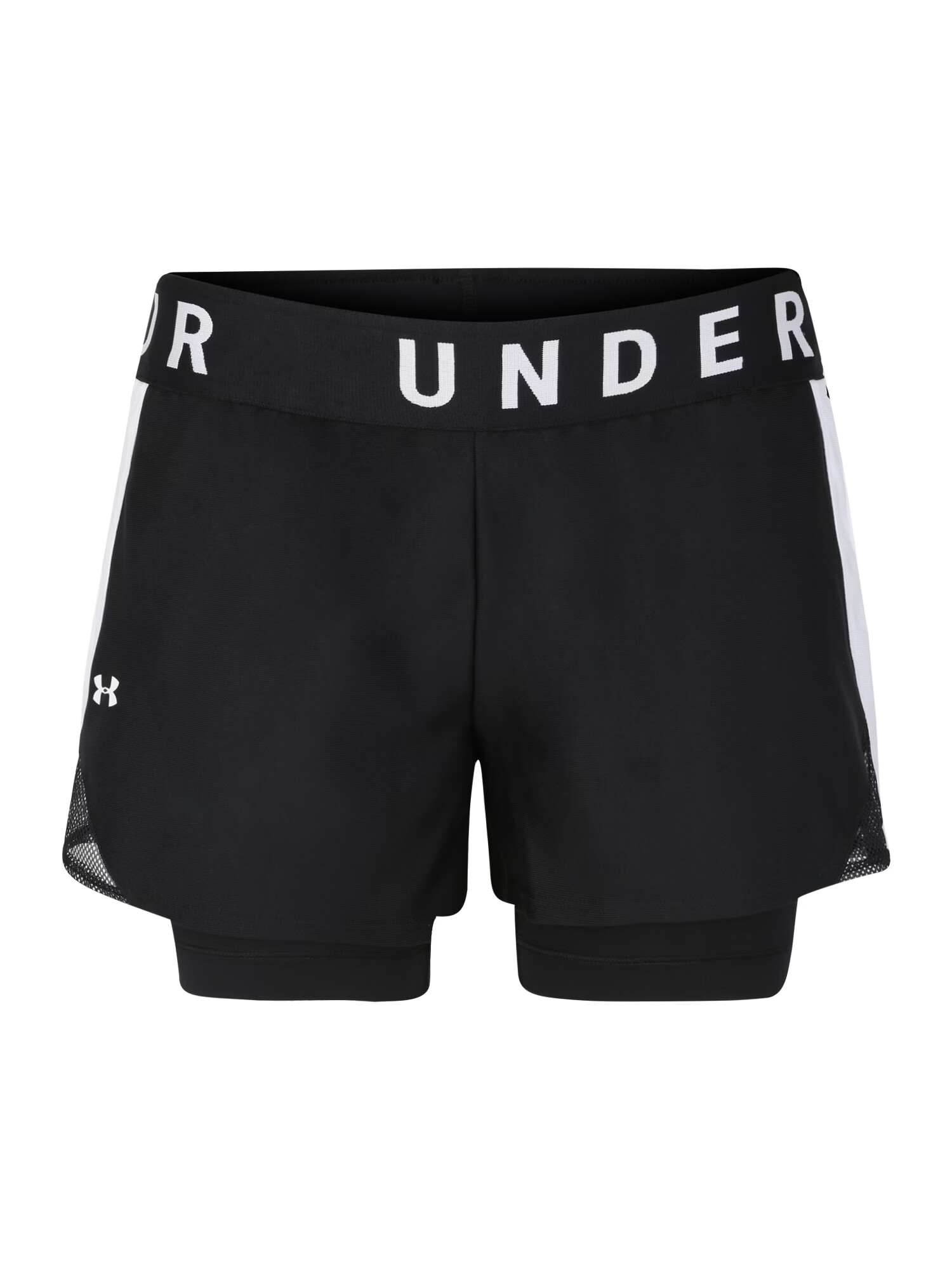 UNDER ARMOUR Pantaloni sport 'Play Up' negru / alb - Pled.ro