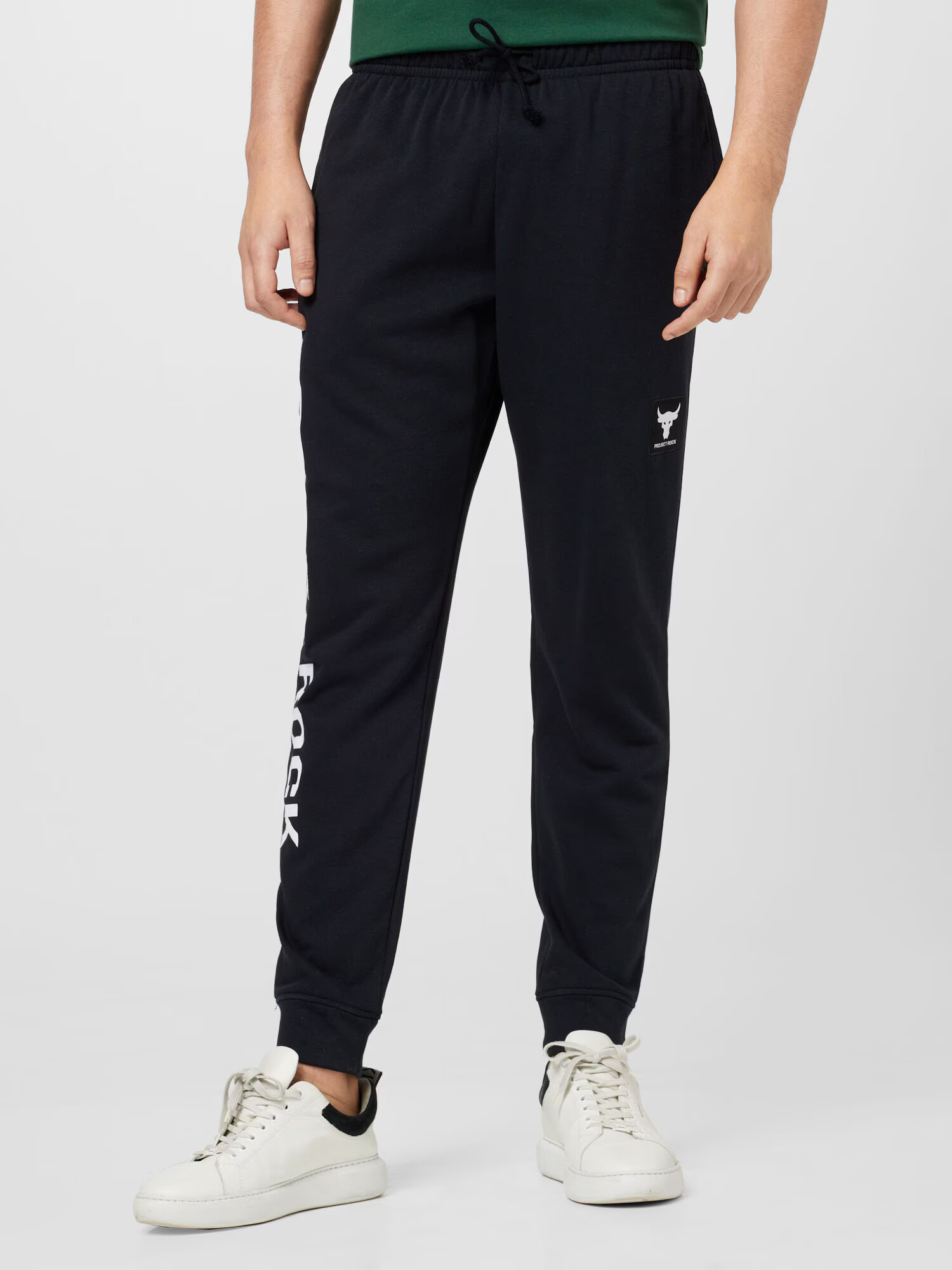 UNDER ARMOUR Pantaloni sport negru / alb - Pled.ro