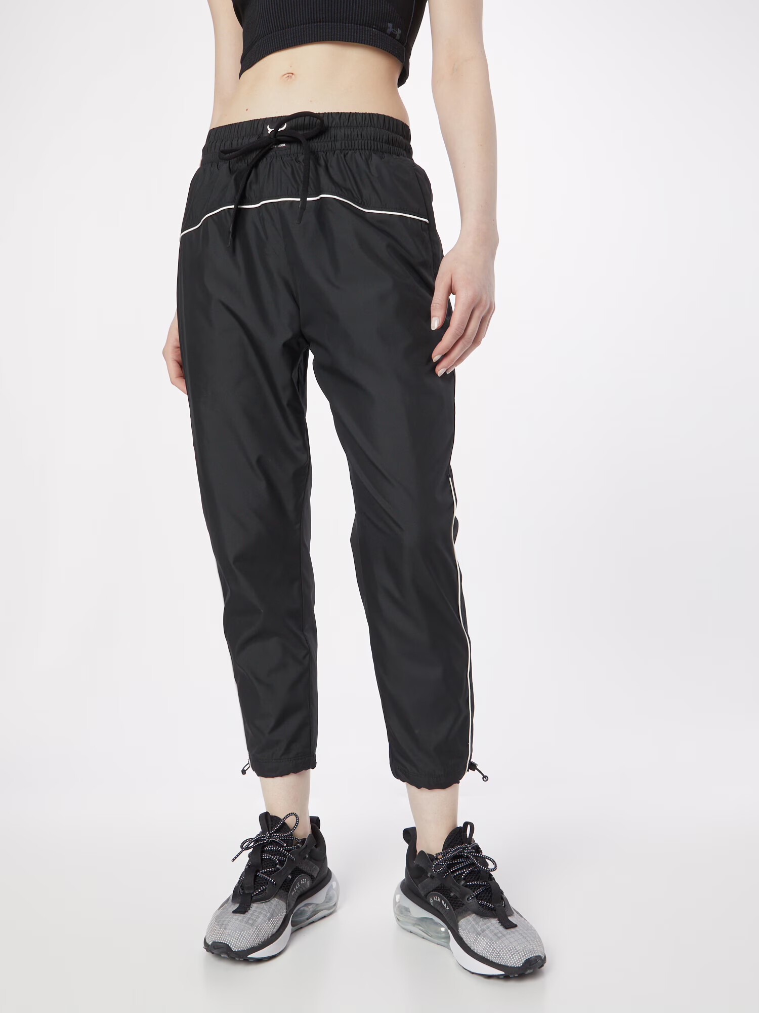 UNDER ARMOUR Pantaloni sport negru / alb - Pled.ro