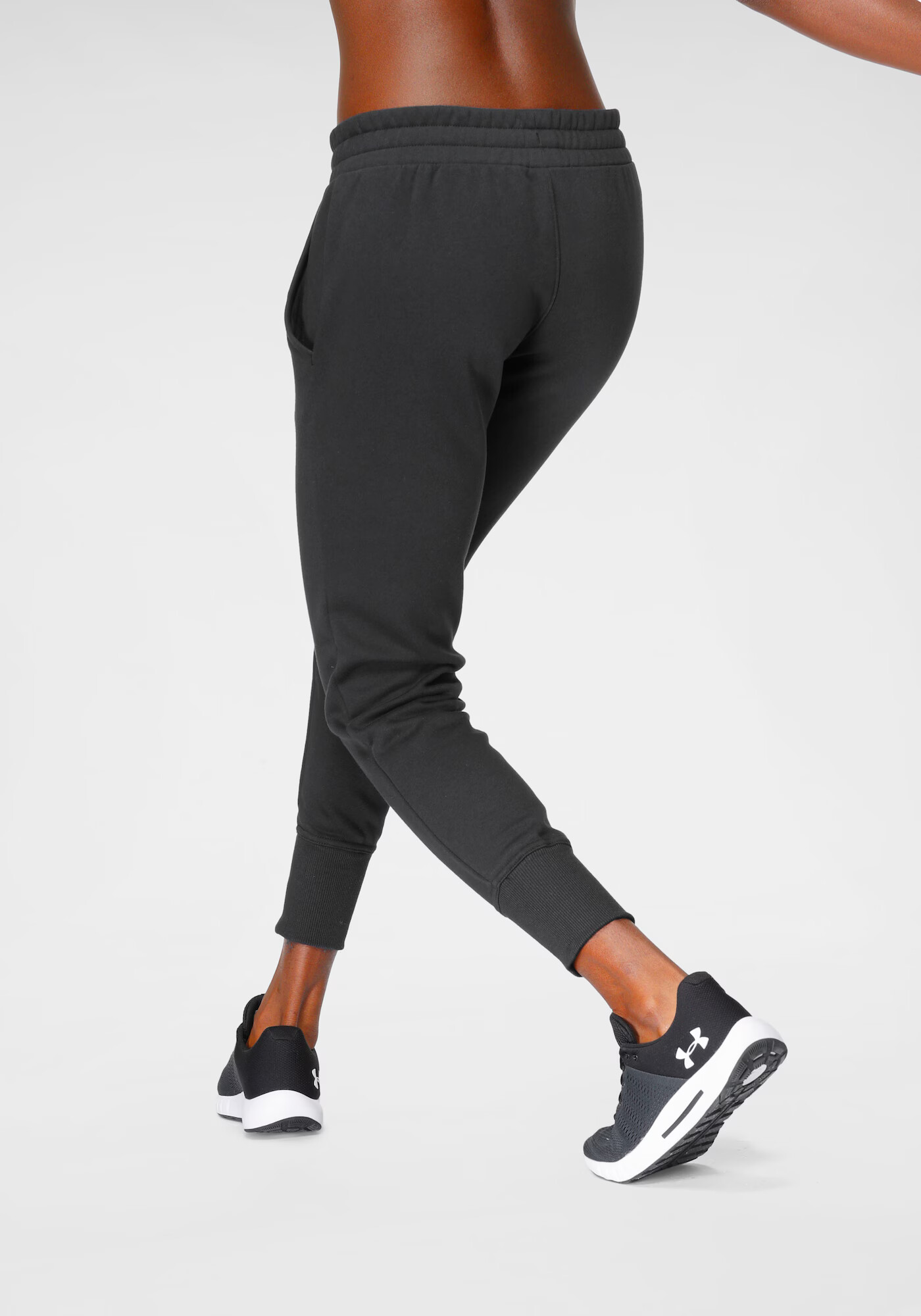 UNDER ARMOUR Pantaloni sport 'Rival' negru / alb - Pled.ro