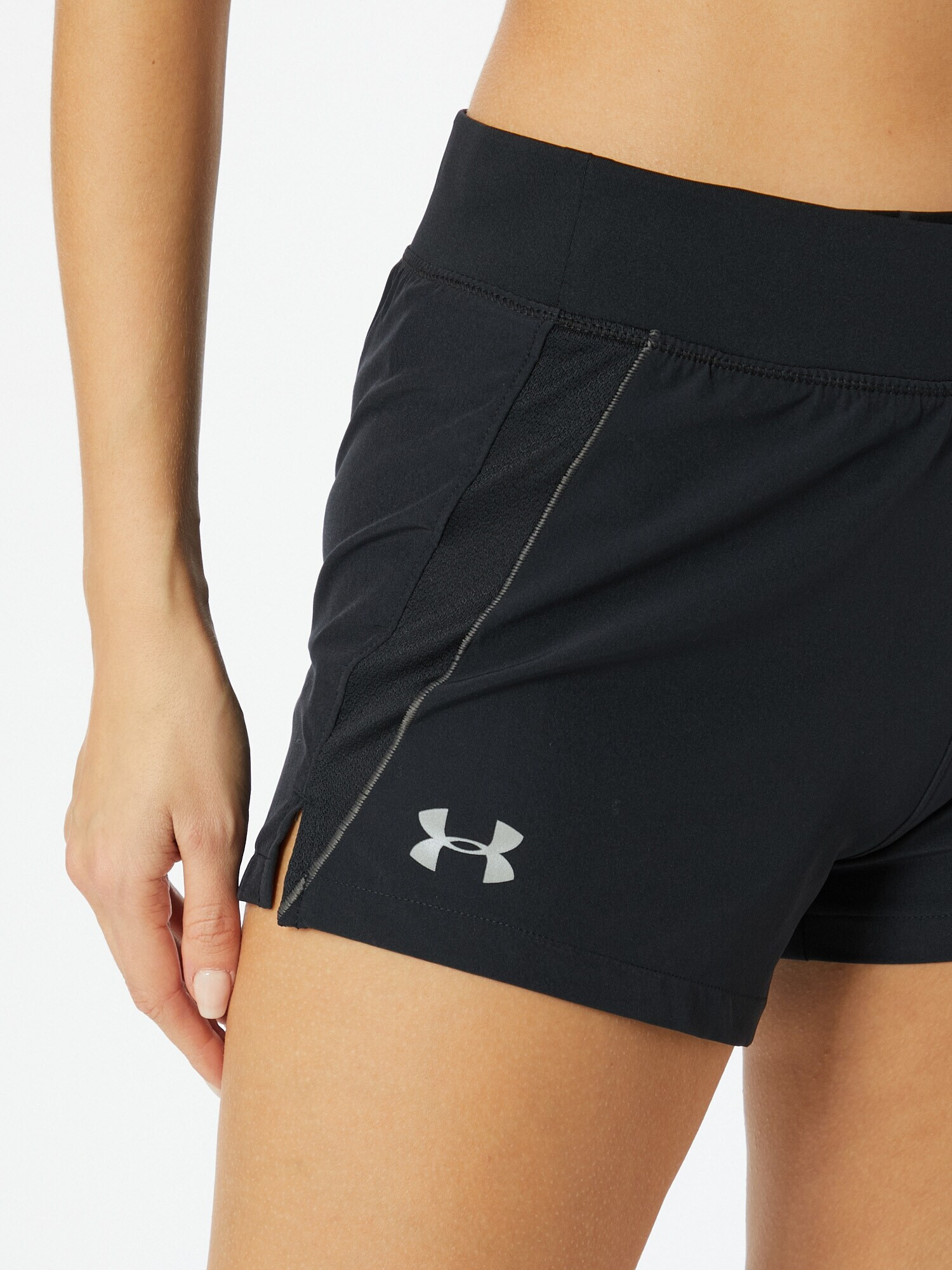 UNDER ARMOUR Pantaloni sport negru / alb - Pled.ro